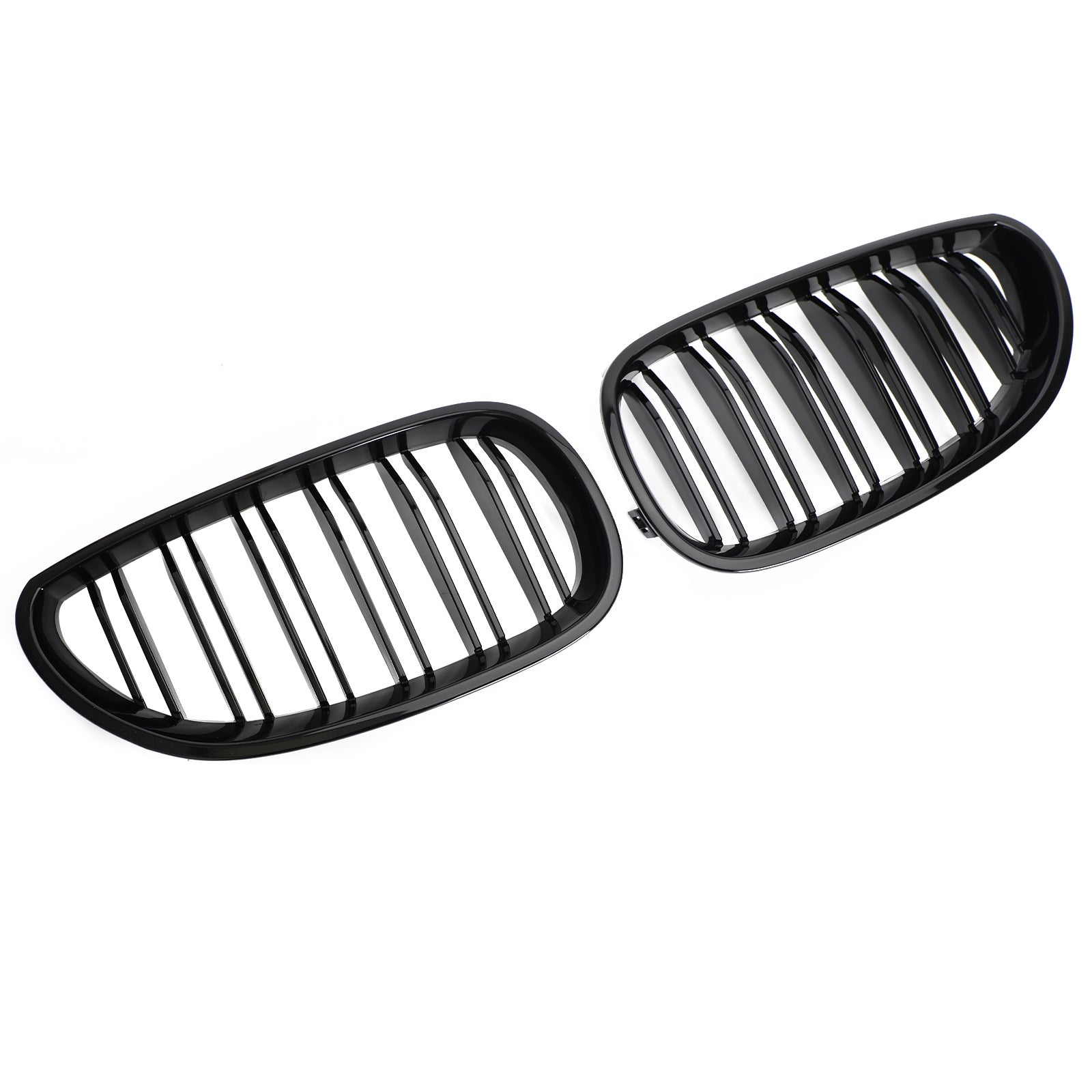 2004-2009 BMW E60 E61 M5 520I 530I GLOSSY BLACK FRED Sport Kidney Grille Abs Generic