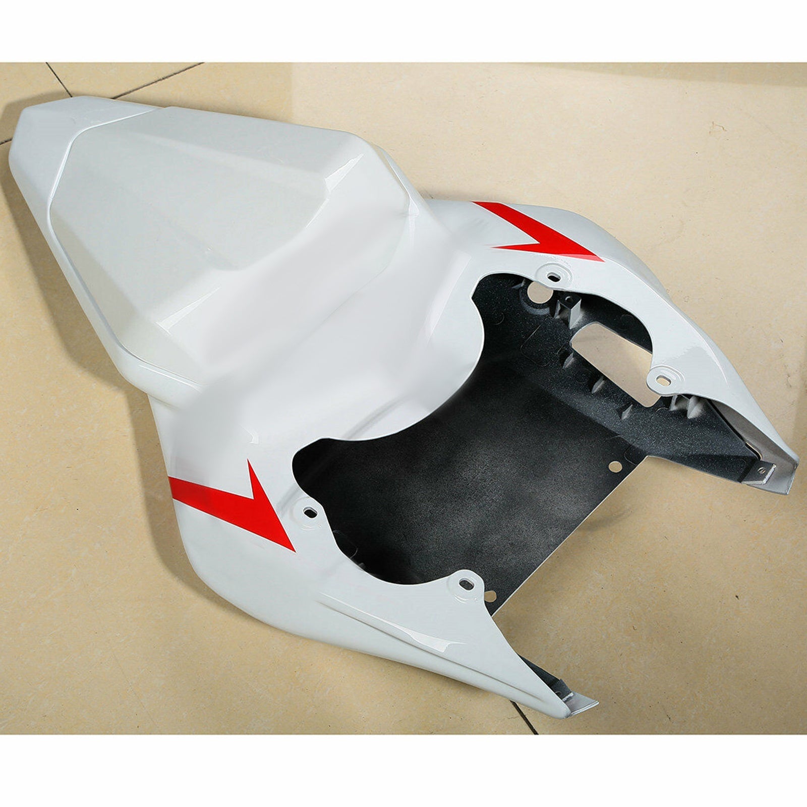 2006-2007 Yamaha YZF R6 YZF-R6 Red White Abs Faining Bodily Set #24