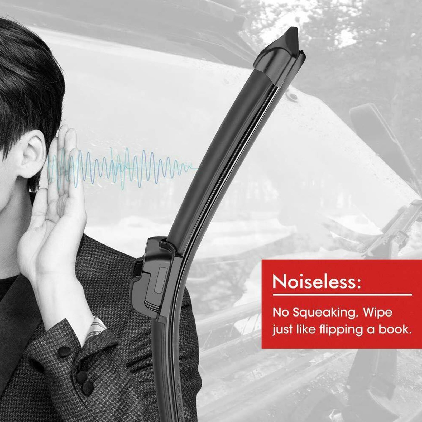 UTV Manual Hand Operated Windshield Wiper Rubber Blade för Can Am Polaris Ranger Generic