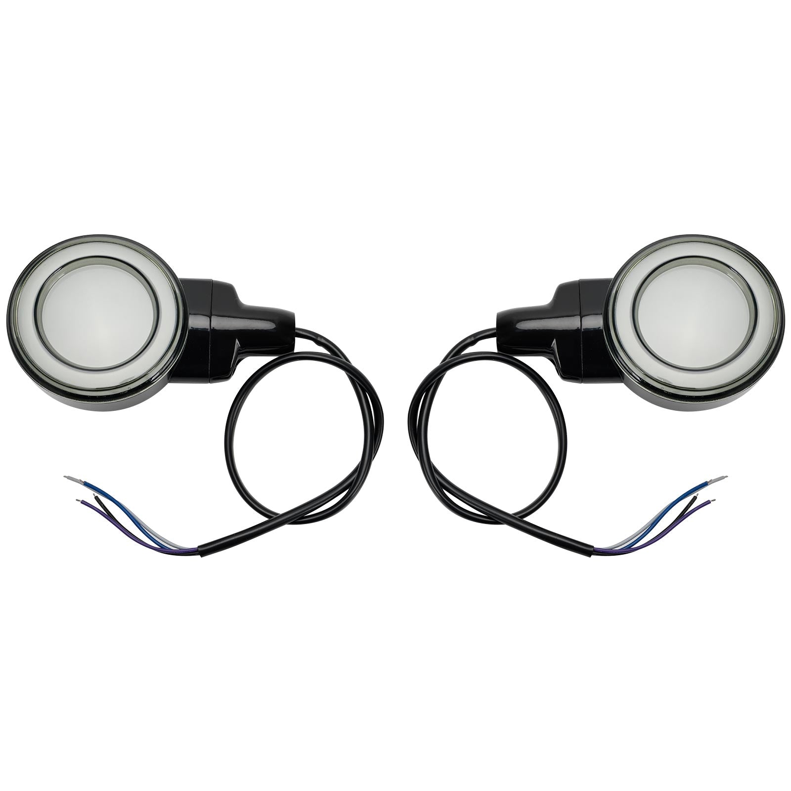 Luz LED intermitente delantera plana para Heritage Softail Classic Touring 99-23