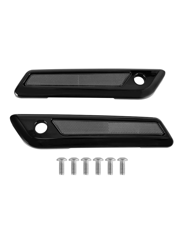 Tampa de trava de trava de bagagem lateral para Touring Road Glide King 14-23 Carbon_gray