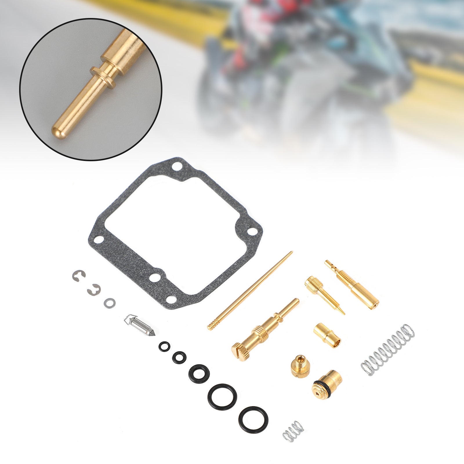 Kit de reconstrucción de carburador compatible con Suzuki Quadrunner 160 LT160E 2x4 1989-1992 genérico