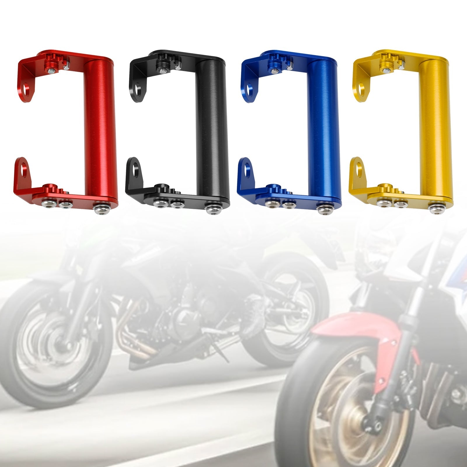 Suporte de navegação por telefone, suporte de extensão GPS 22mm para motocicleta de motocicleta vermelha