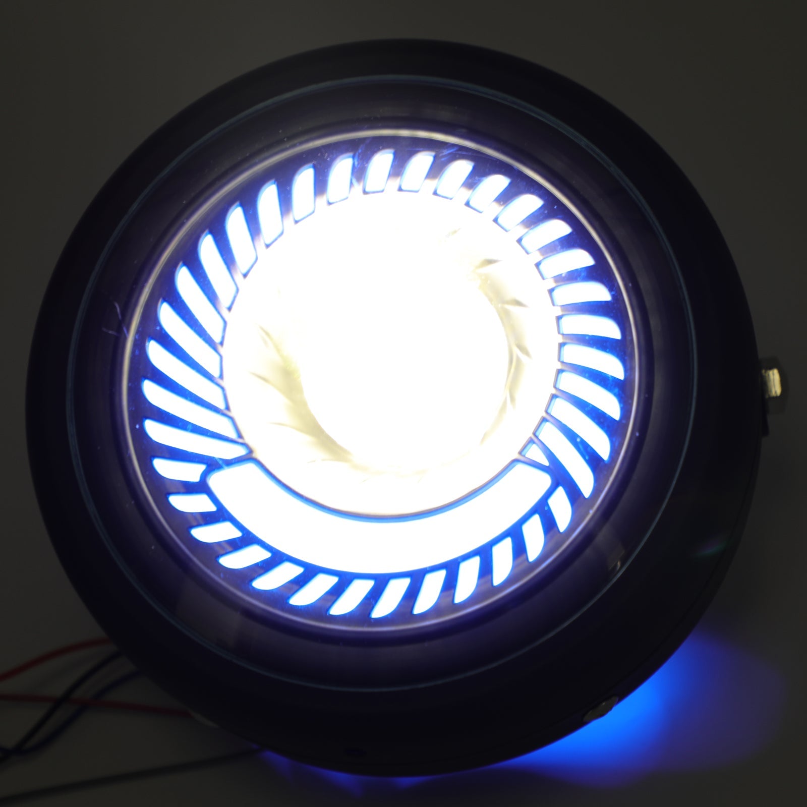 6.5 '' Motorsykkel Universal Blue/White LED -frontlys for Cafe Racer Custom Generic