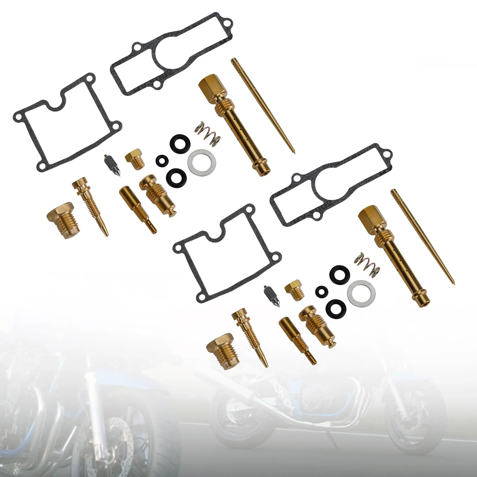2x 1980-1983 Kawasaki Z400 KZ400FX KZ550 GPZ550 förgasare ombyggnadssats