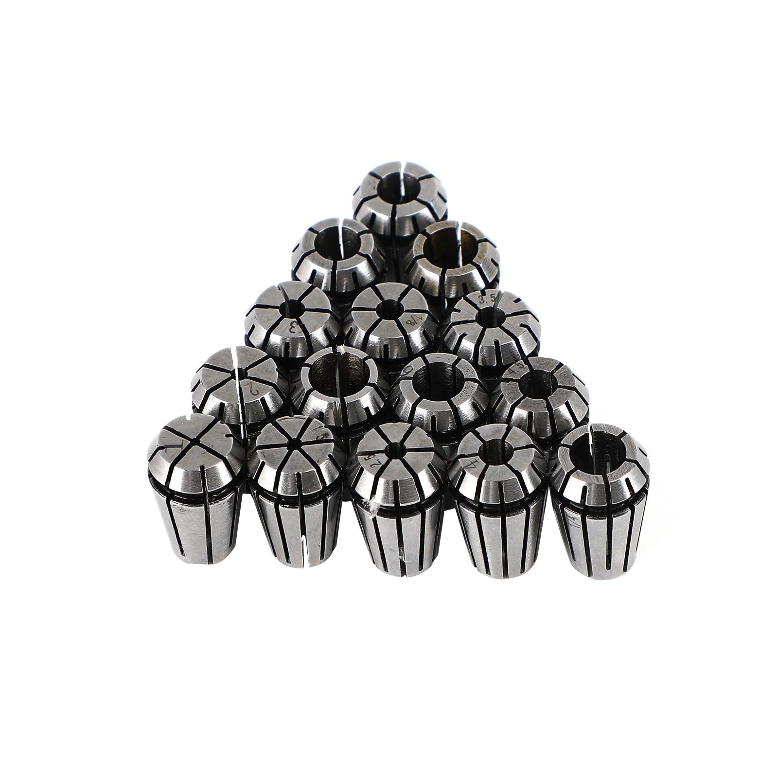 15pcs ER11 Spring Collet Set for CNC Milling Lathe Tool Graving Machine Steel