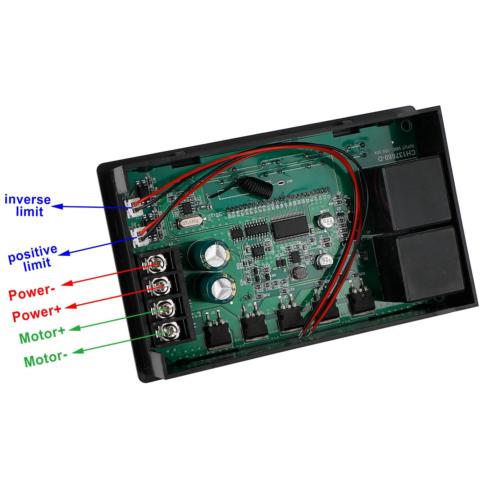 Hastighetskontroller PWM DC Motor Timing Reversible Remote Control LCD Display 60A