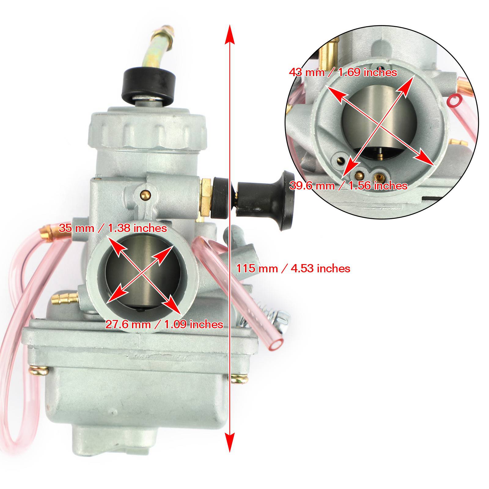 Motocykel karburátorový carb vhodný pre suzuki DR125 DR 125 1982-1988 generický