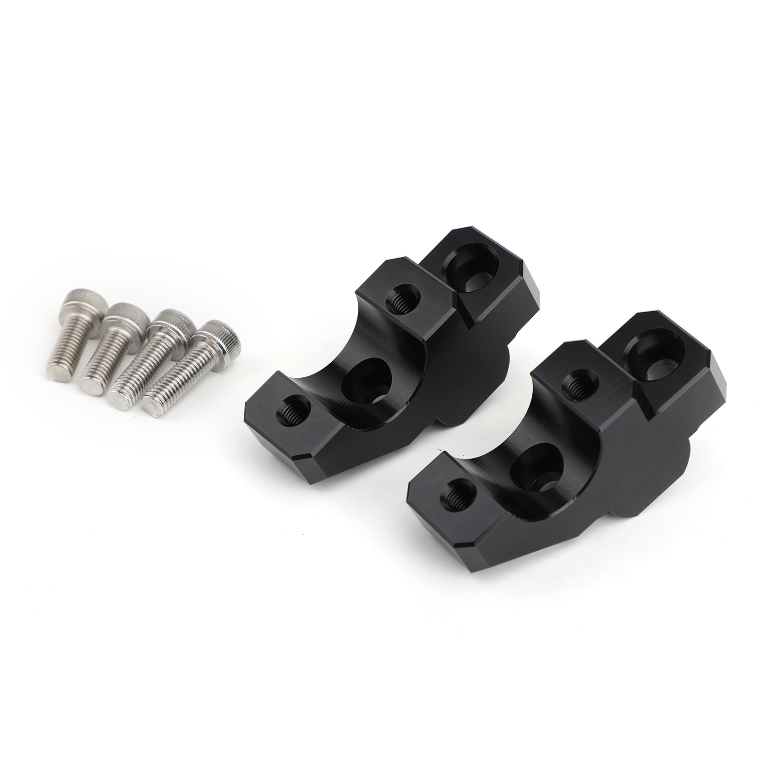 ÉLÉVATEURS DE BARRE DE GUIDON NOIR BARBACK POUR YAMAHA MT09 TRACER 900 GT FJ09 2015-2019