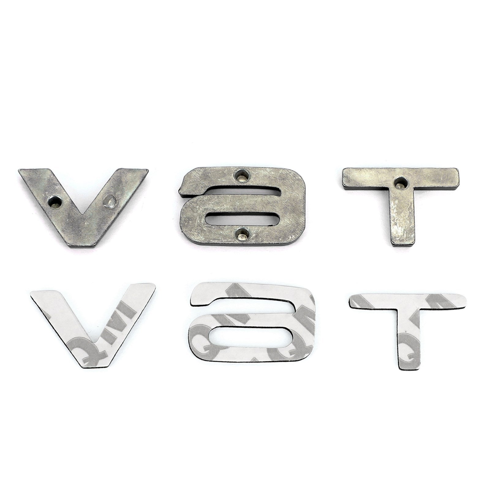 V6T Emblem Badge Fit för Audi A1 A3 A4 A5 A6 A7 Q3 Q5 Q7 S6 S7 S8 S4 SQ5 Black