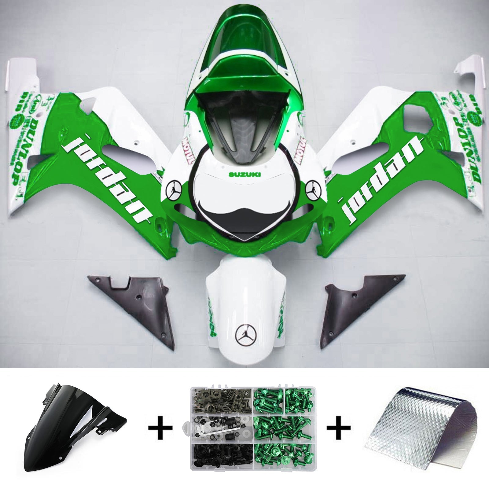 2001-2003 Suzuki GSXR750 K1 Amotopart Injection Fairing Kit Bodywork Plastic ABS #122
