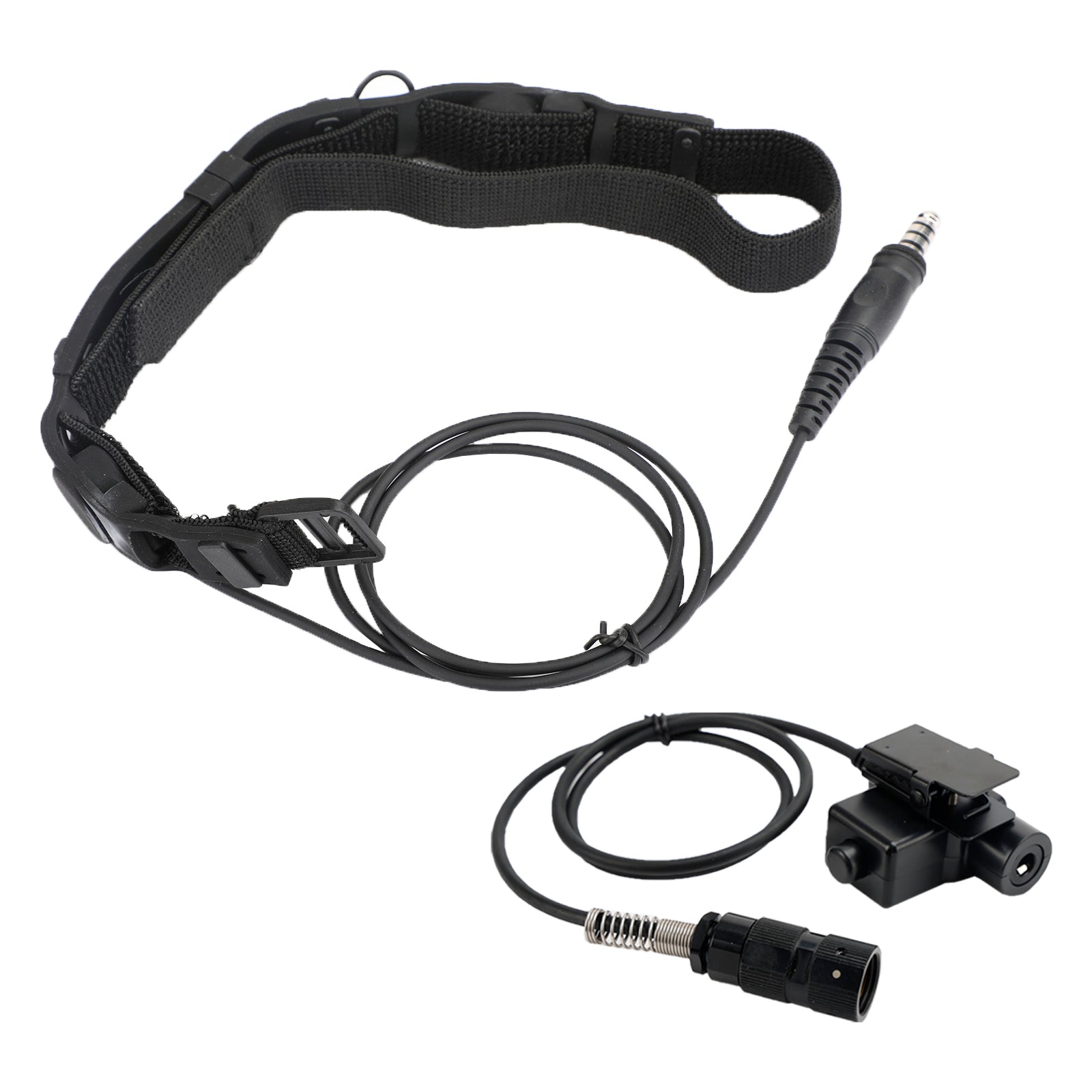 Para AN/PRC148 PRC152 U329 6 pines U94 PTT tubo de garganta 7,1mm enchufe auriculares tácticos