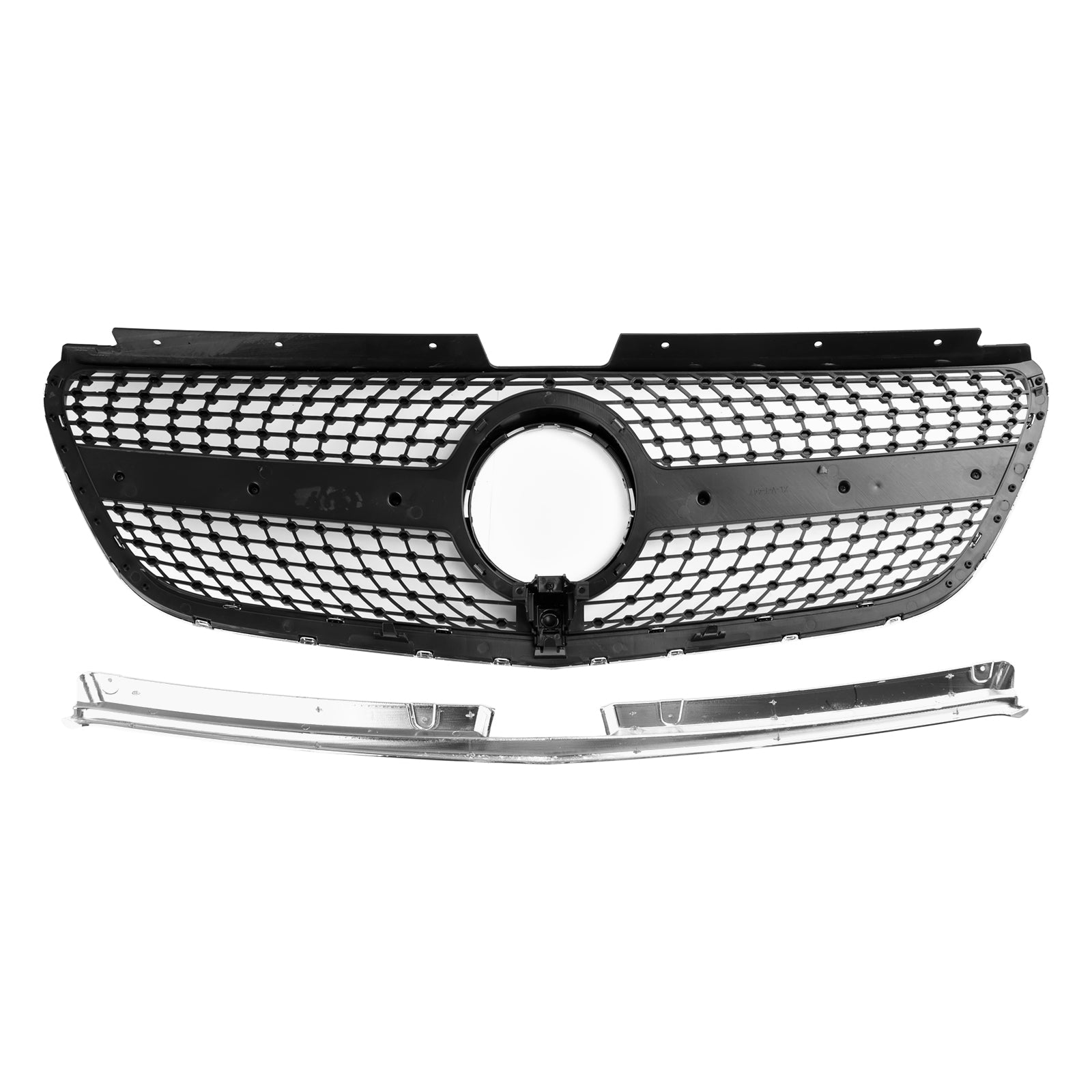 2015-2019 Vito W447 Mercedes GT-stijl Diamond Front Bumper Grille