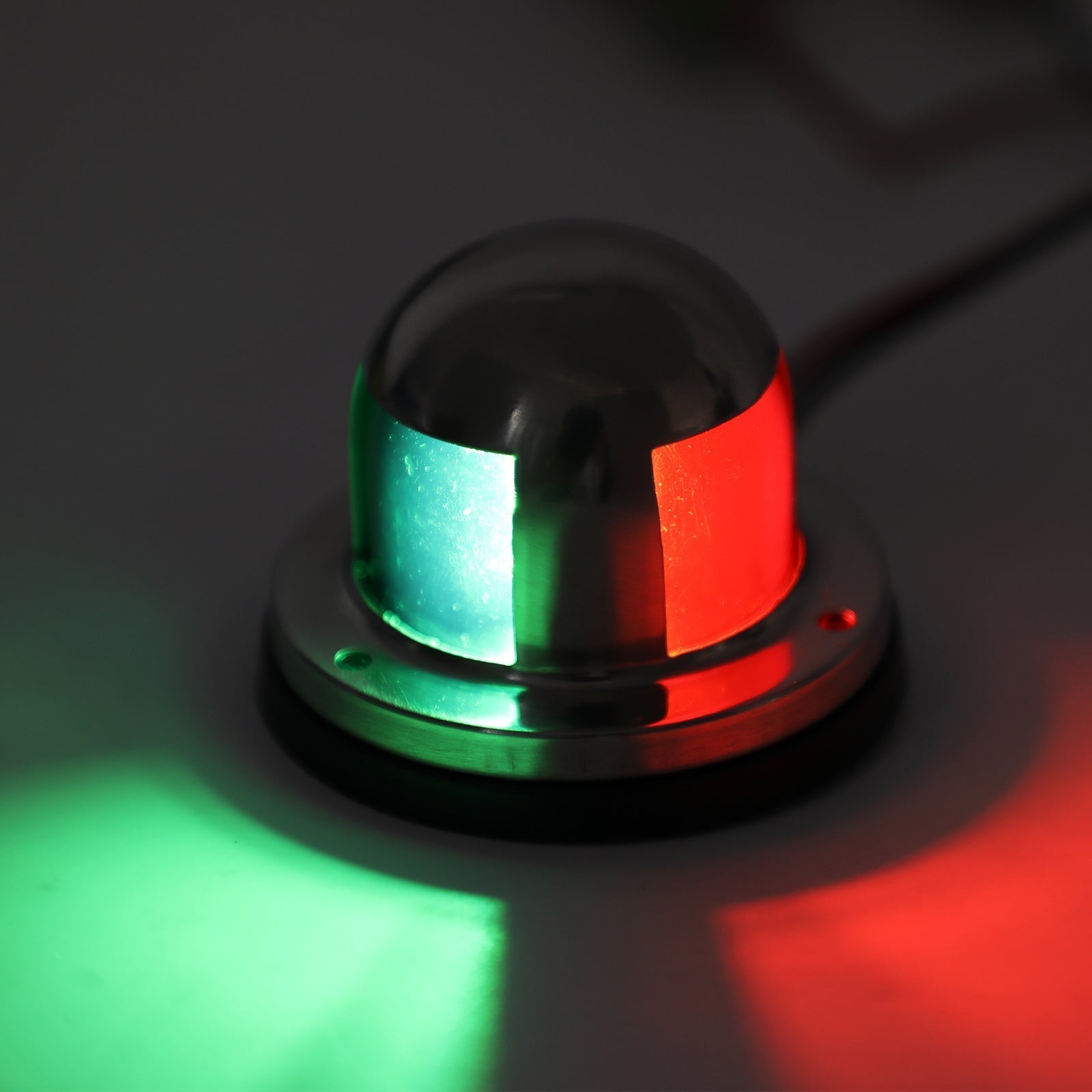 2 in1 LED roestvrijstalen tweekleurige boegnavigatielicht Marine Boot Jachtlicht