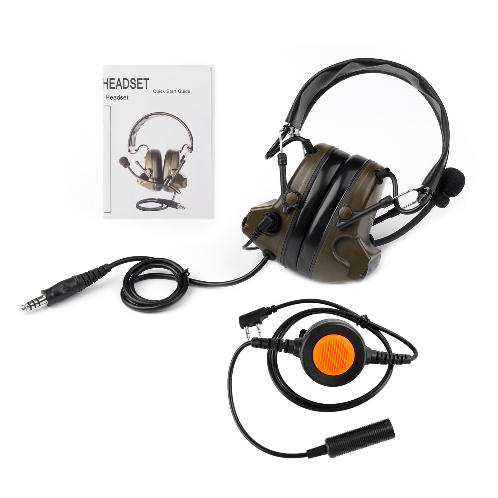 Z Tactical H50 Headset 6 brod U94 PTT pour Kenwood Th-D7 Th-F6 Th-K2 Th-21 Th-28