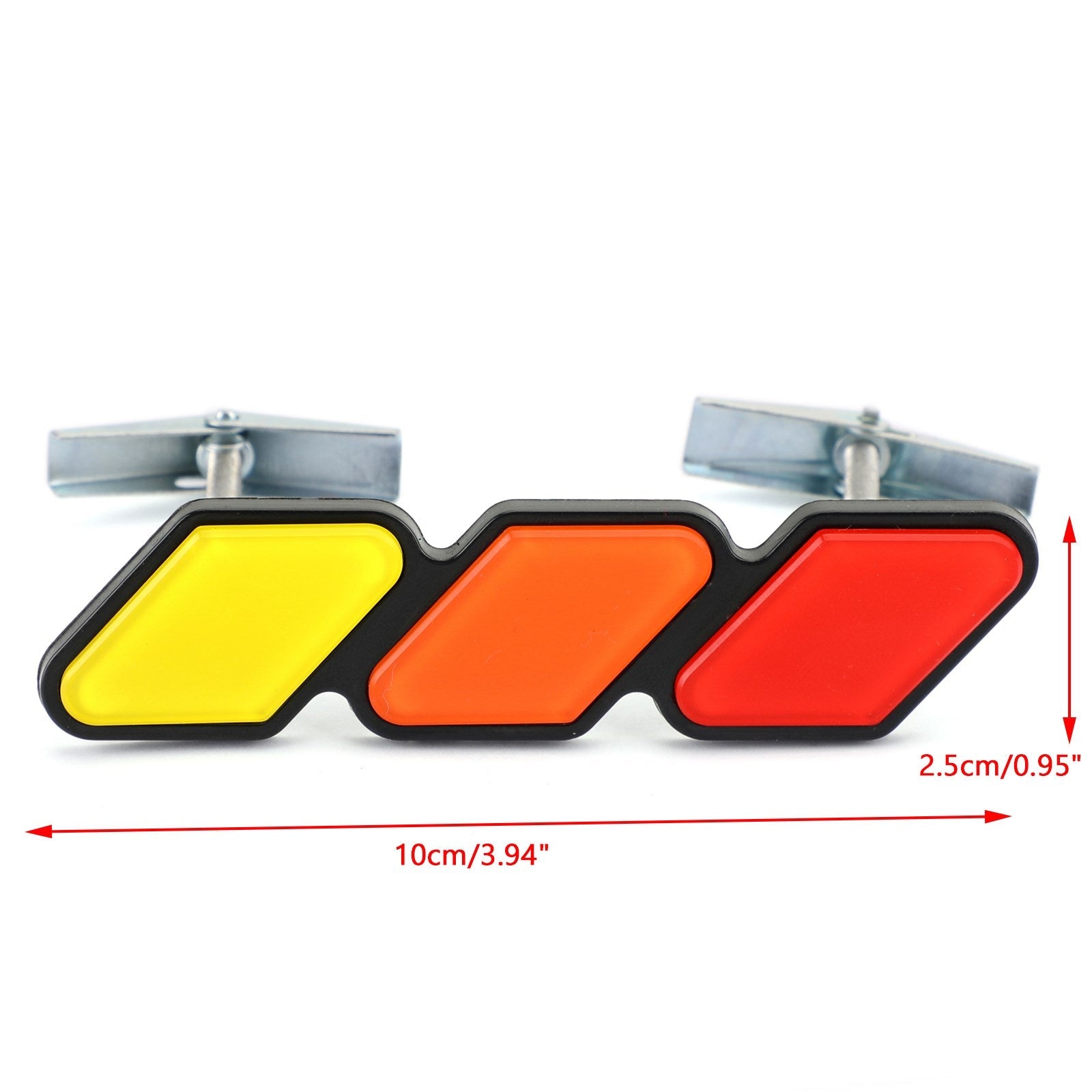 Tri-Color 3 Grille Badge Emblem för Toyota Tacoma 4Runner Tundra Rav4 Highlander Generic