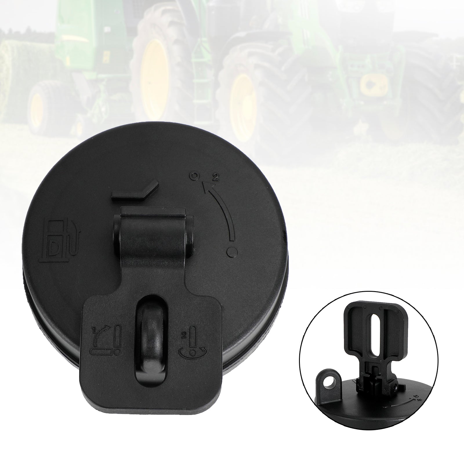 Passer for John Deere Hitachi Volvo gravemaskin låsende drivstoffhette ved323462 gravemaskin