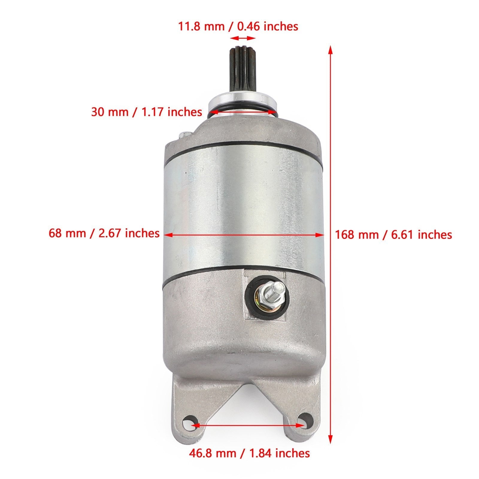 Ny startmotor som starter 9-spline Fit for Honda CBR400 NC23 1987-1989 CB400F CB400SF Super fire 1992-1998