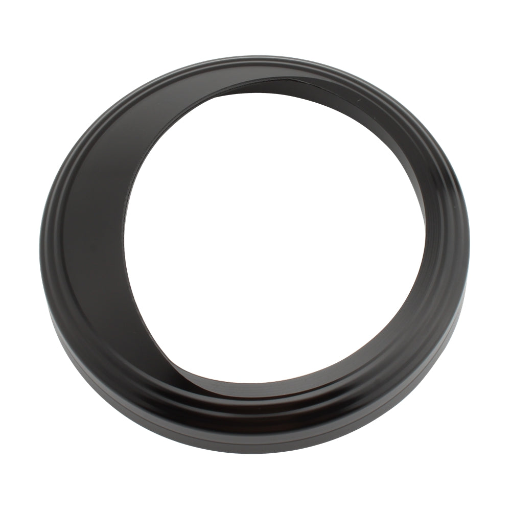 5" Snelheidsmeterbehuizing Toerentellerdekselbescherming voor Glide Softail Fat Boy Fxst Zilver
