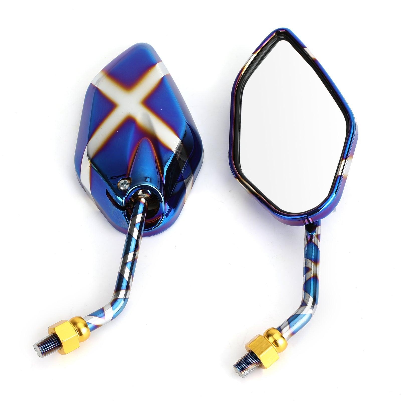 Spätný pohľad bočné zrkadlá 10 mm m10 pre motocyklový skúter Cruiser Chopper Sportbike generic