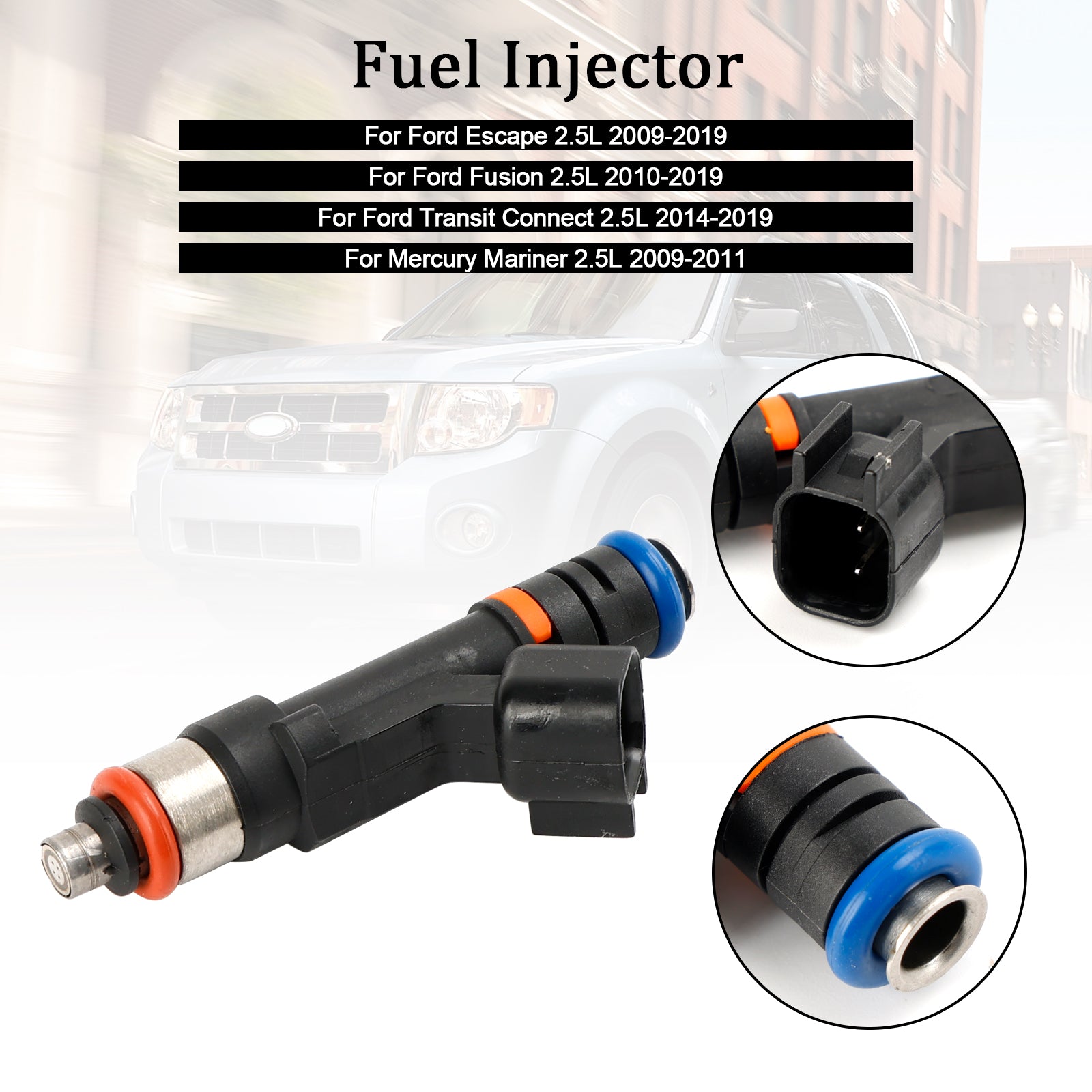 1PCS Brandstofinjector 0280158162 Fit Ford Escape Fusion Fit Mercury Mariner 2.5 l4