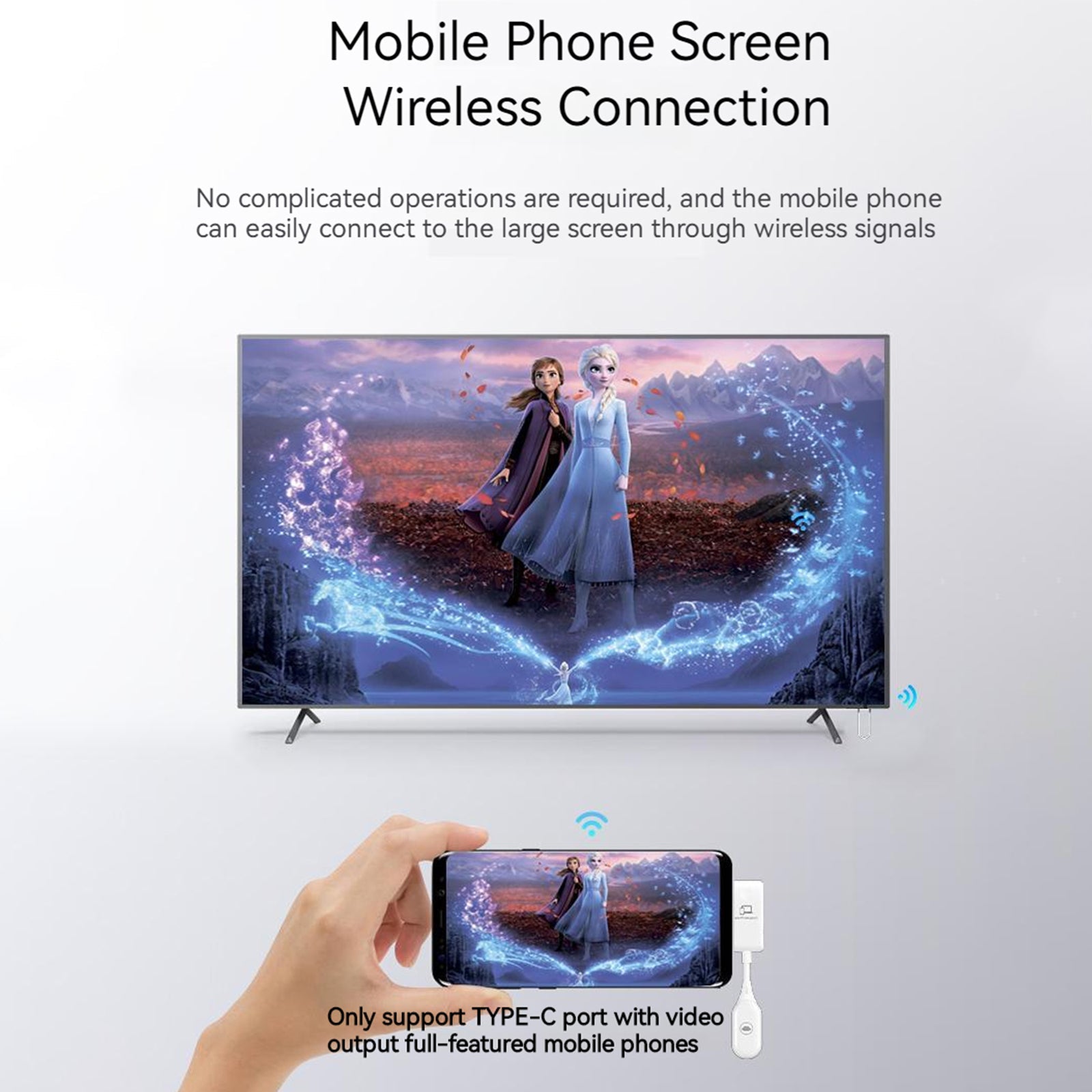 Récepteur d'émetteur vidéo d'extenseur HDMI Type-C 50m 50m pour le téléphone PC à la télévision