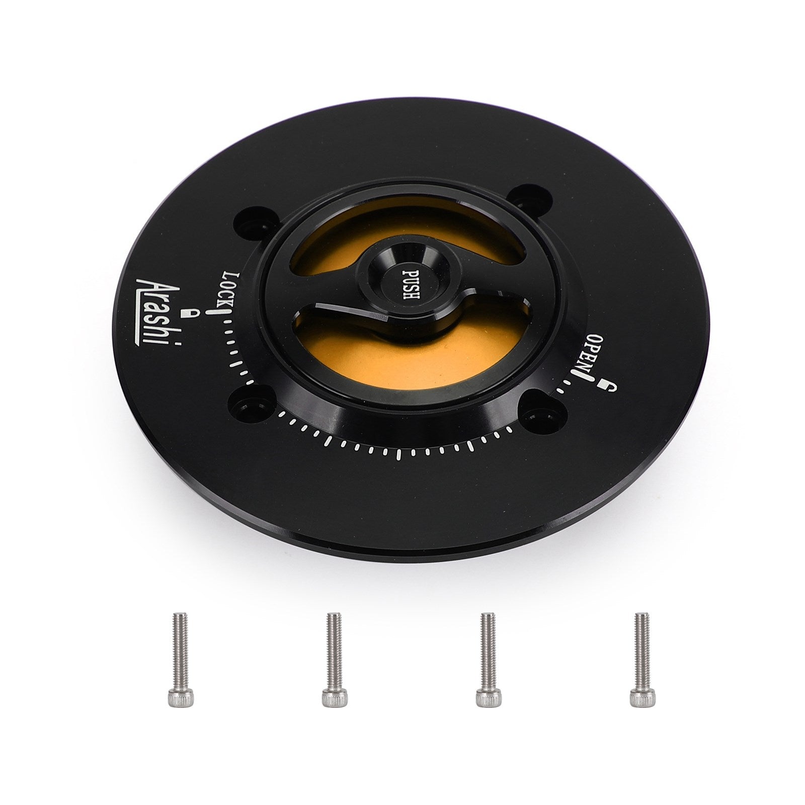 CNC Keyless Fuel Gas Tank Cap Black Fit For Kawasaki EX400 NINJA 400 2018-2019