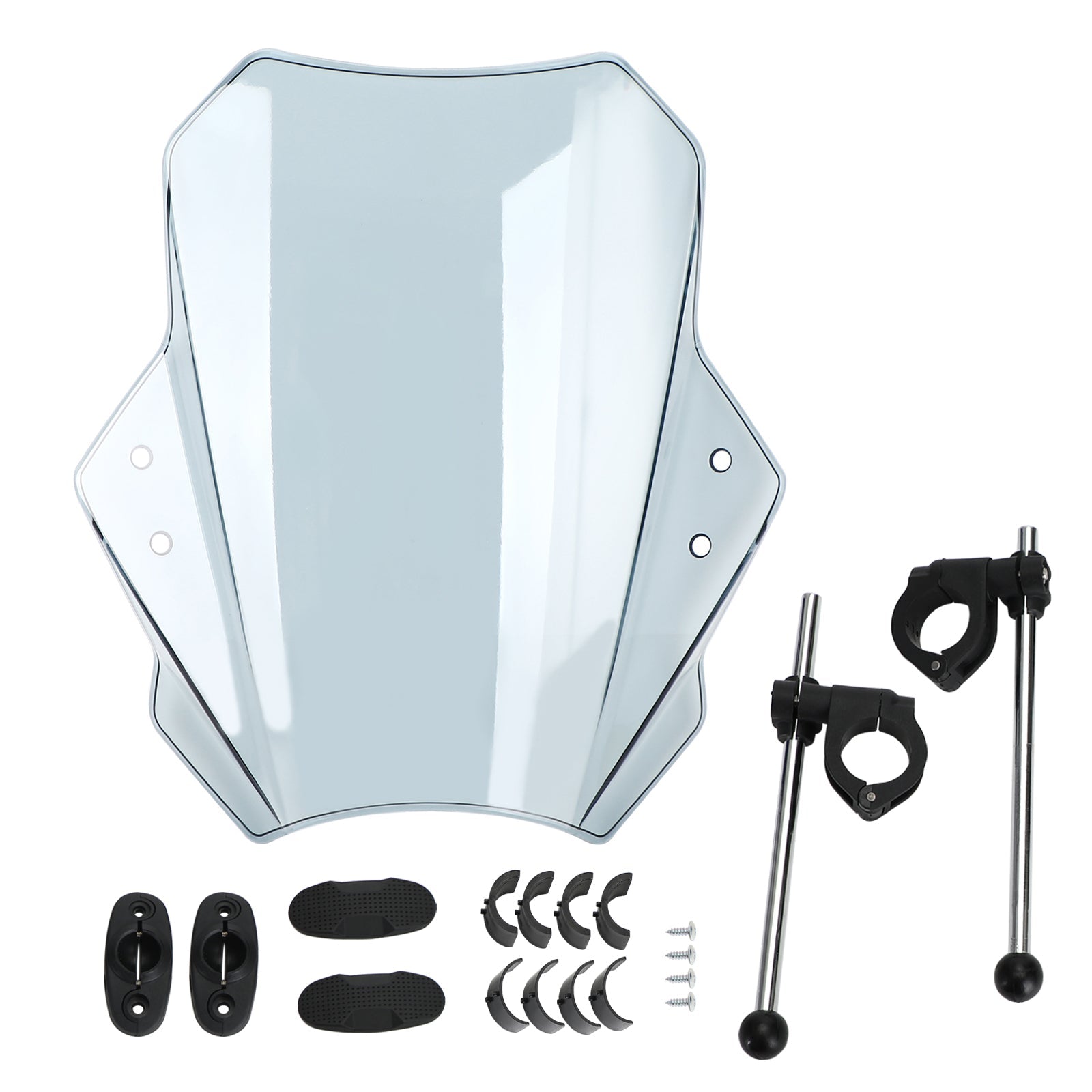 Parabrisas Universal para motocicleta, parabrisas ajustable, manillar de 22MM, 25MM y 28MM