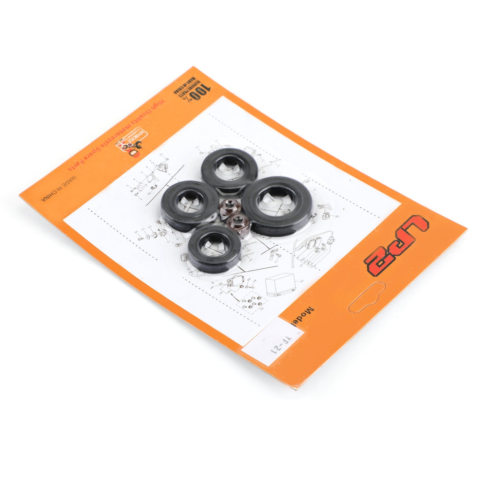 Motoroliekeerringenset 91201-030-033 6-delige afdichtingen voor Honda SL100K Motosport 1970-1973