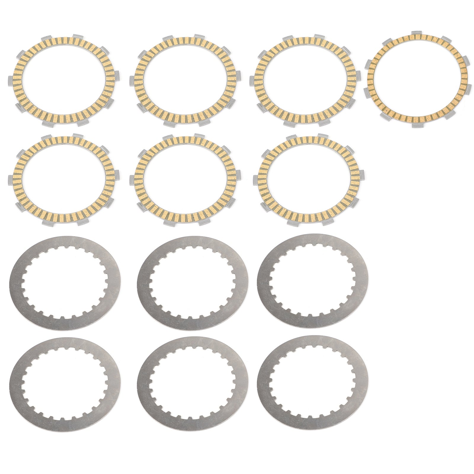 Kopplingssats stål & Friktionsplattor för Honda CRM250 CB400 CL400 XR400 1994-2008 Generisk