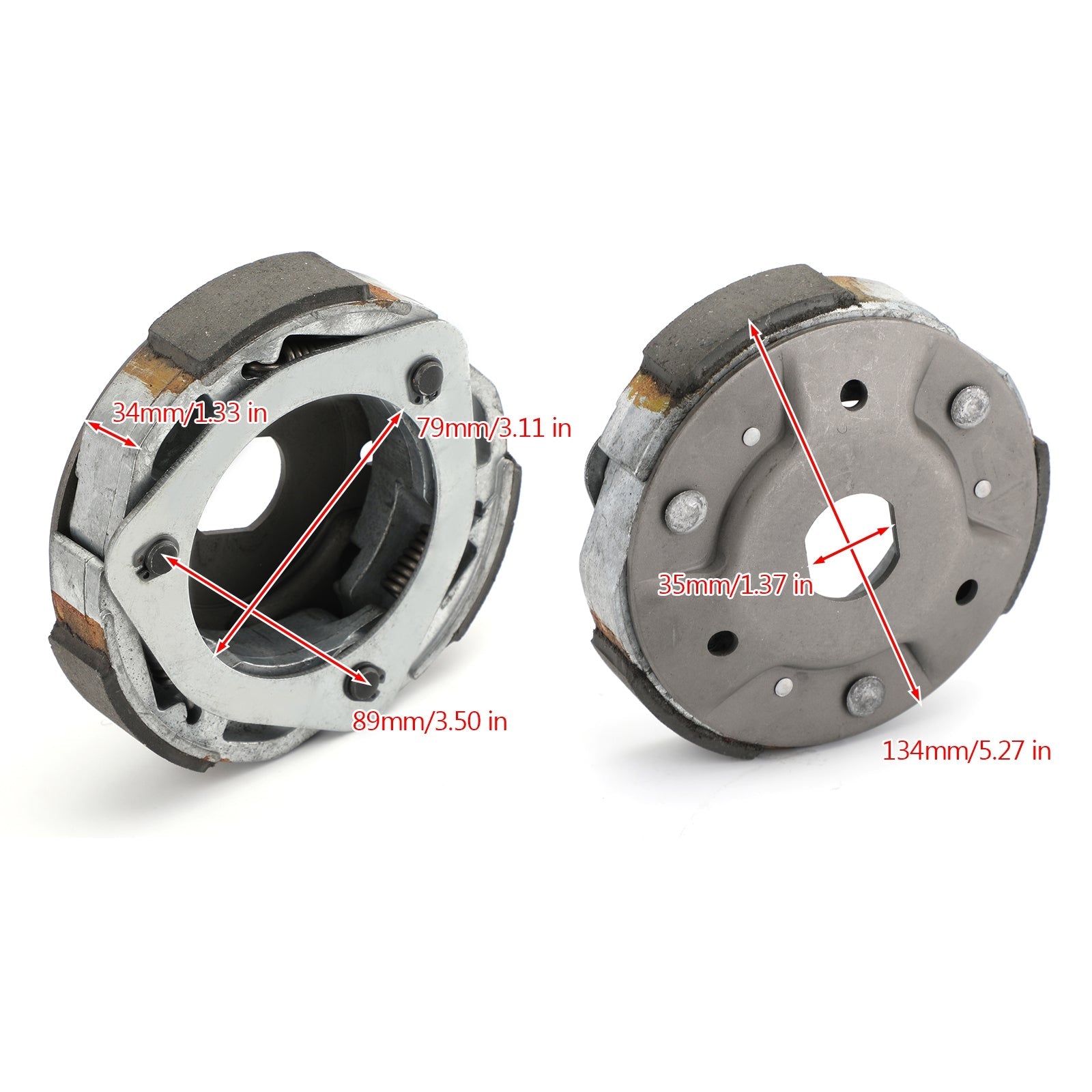 Våt kopplingsskobärare assy med fjädrar för Honda NSS PS CN CH FES 250 SH300 Generic