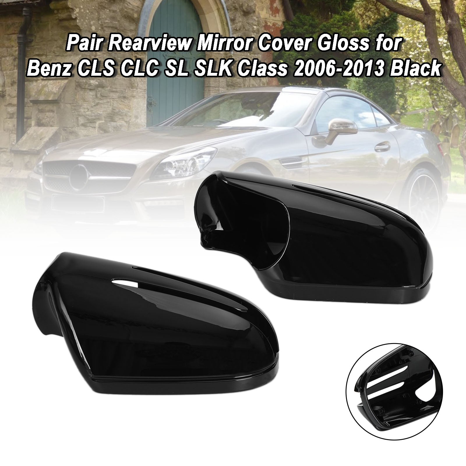 Mercedes BENZ CLS-Klasse 2009-2011 W219 Facelift Paar Achteruitkijkspiegel Cover Glans 1718100364 1718100564 2198100115 2198102576