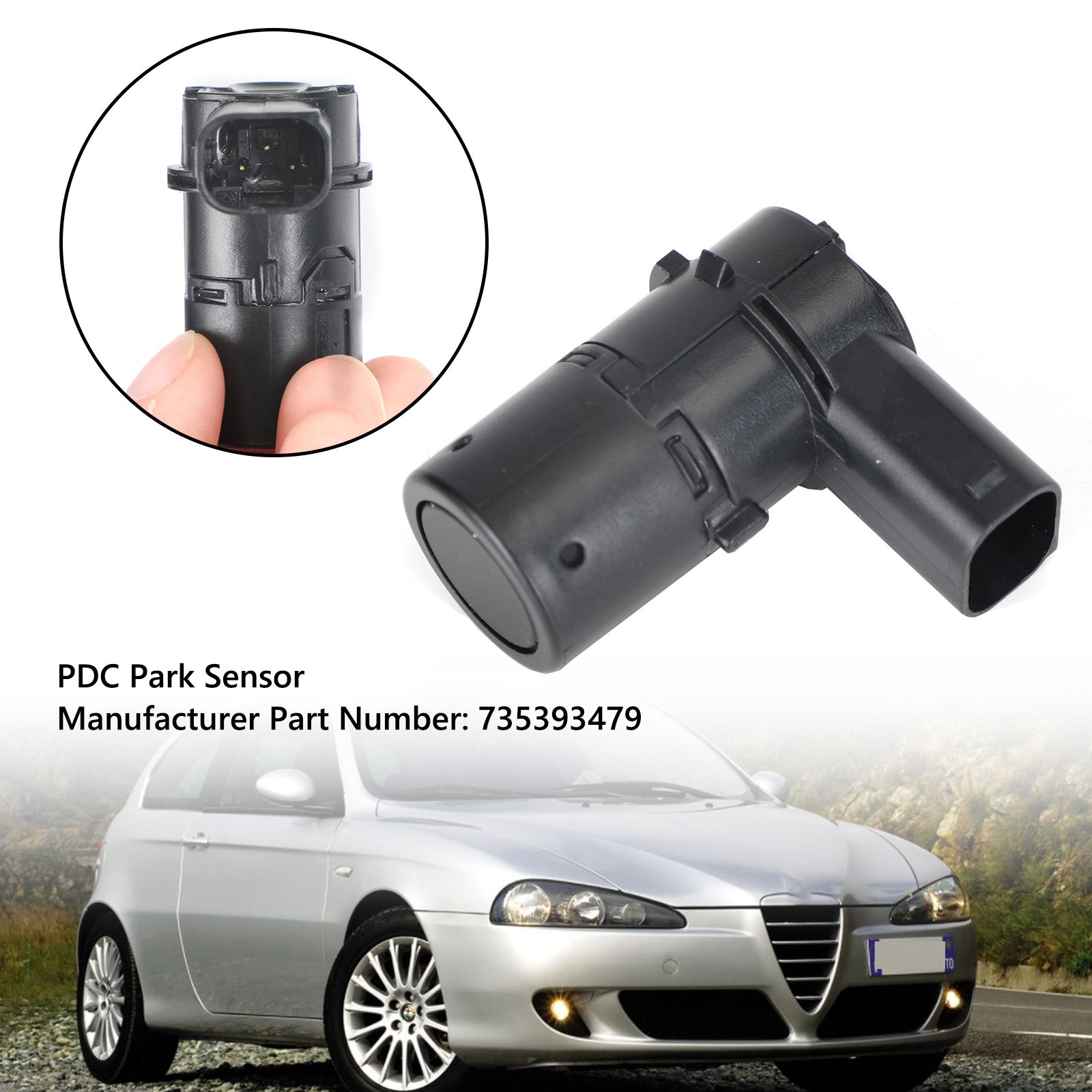 PDC Parking Sensor 735393479 för Alfa Romeo 147 156 159 Fiat Stilo Lancia Generic