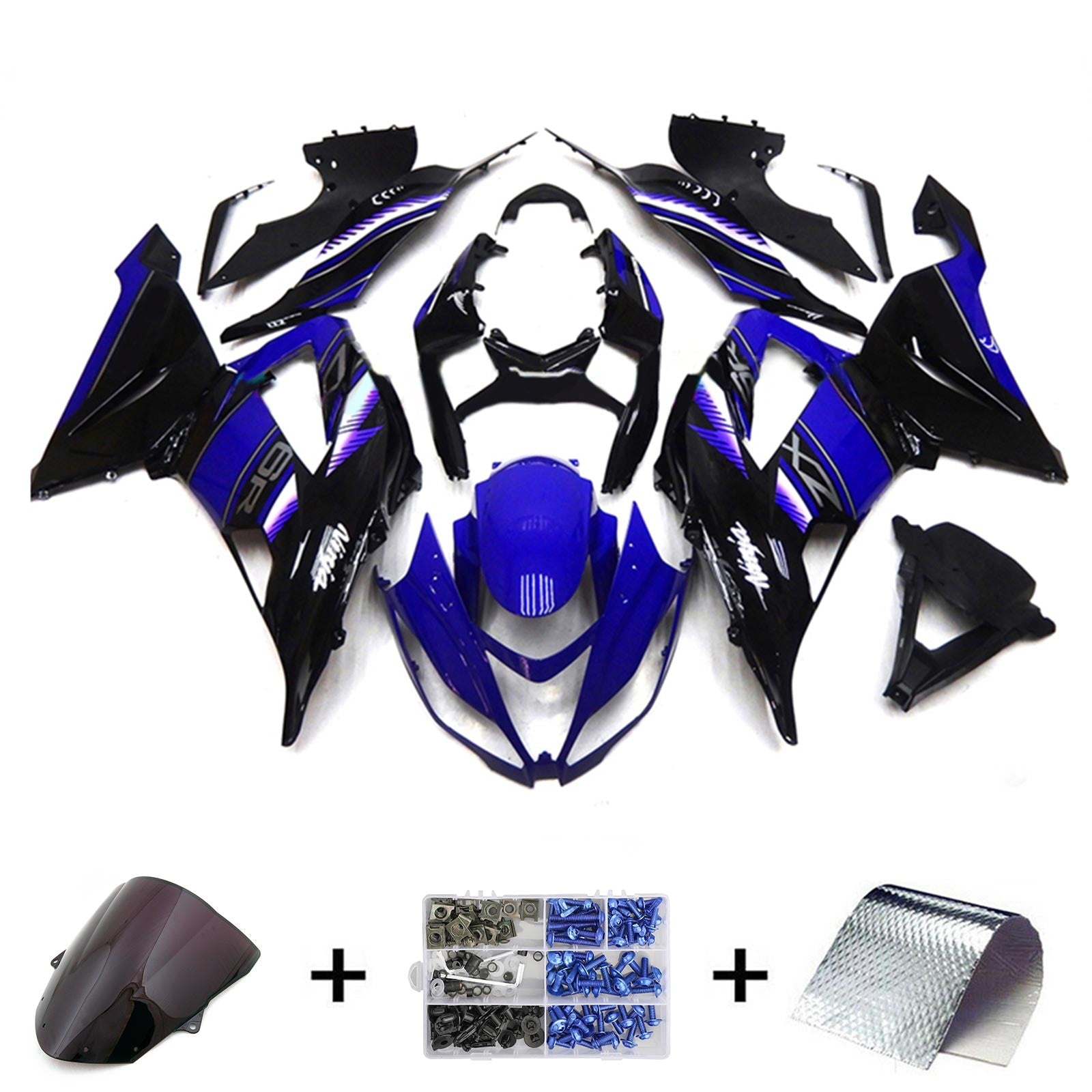 2013-2018 Kawasaki ZX6R 636 Kit de carénage carrosserie plastique ABS
