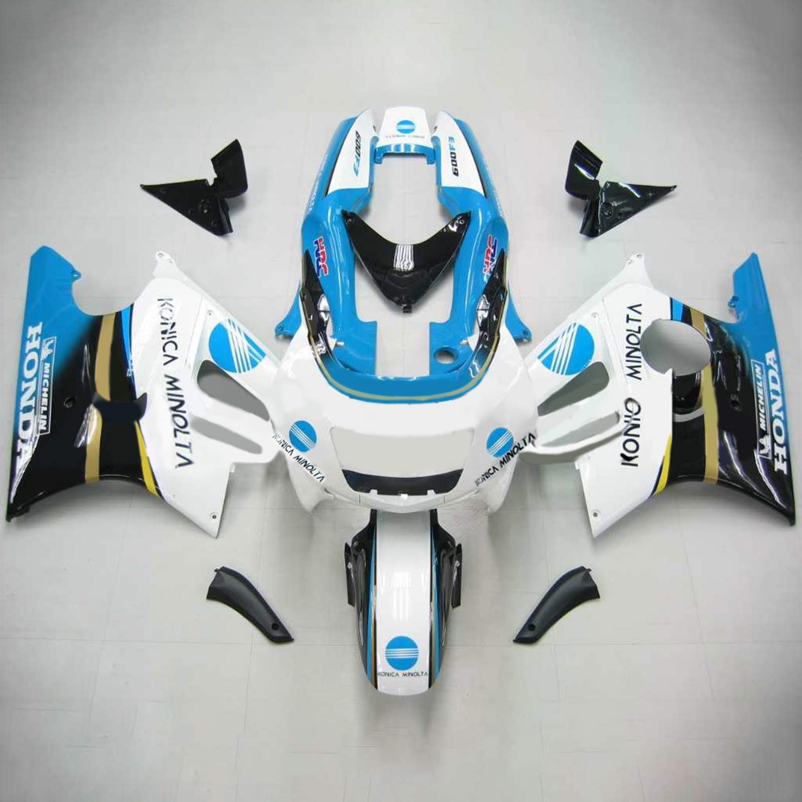 1997-1998 Honda CBR600 F3 Amotopart Kit de carenado de inyección Carrocería Plástico ABS # 103