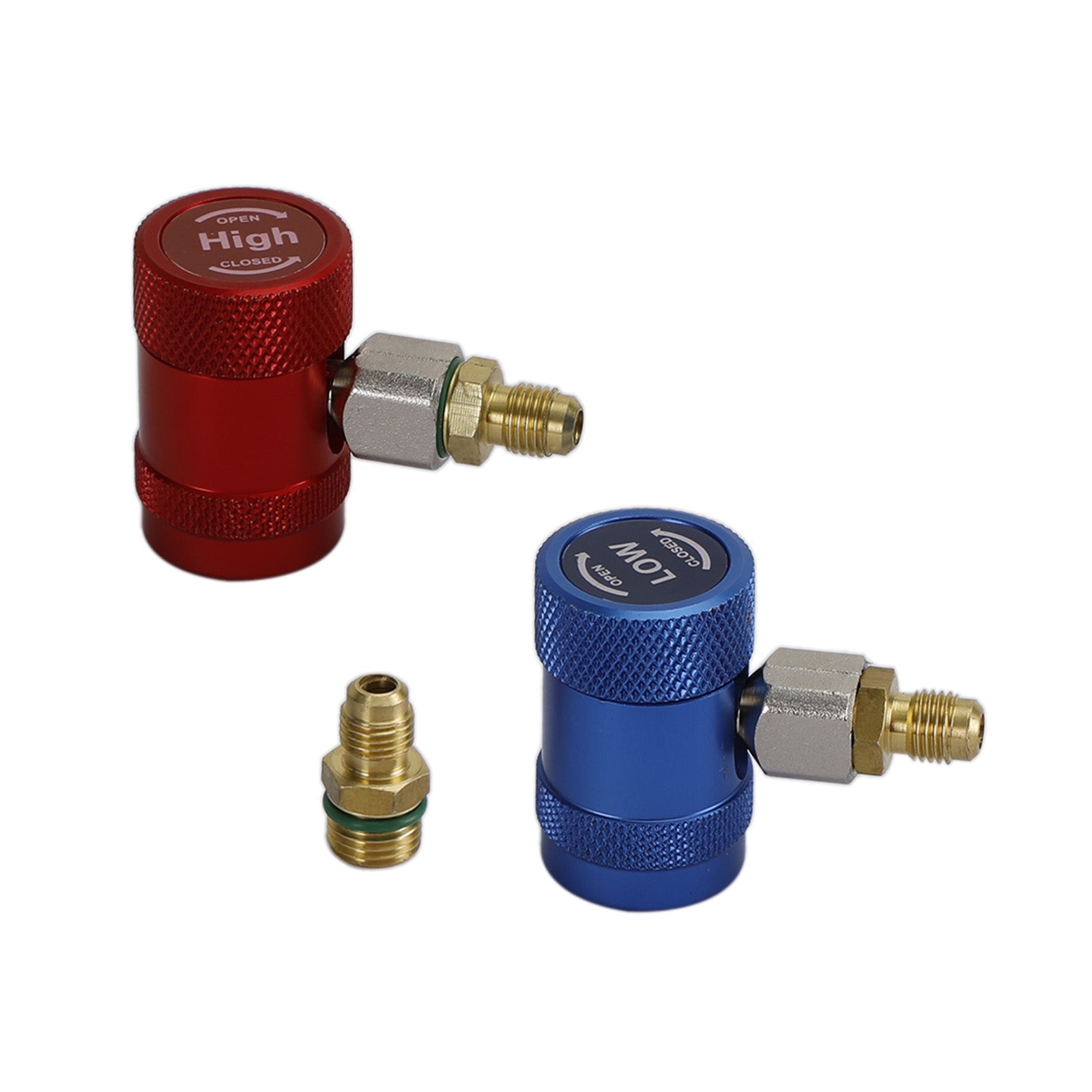 A/C R134A Snelkoppeling Adapter Spruitstukconnector 1/4" Sae Hvac Hoog&Lage kant