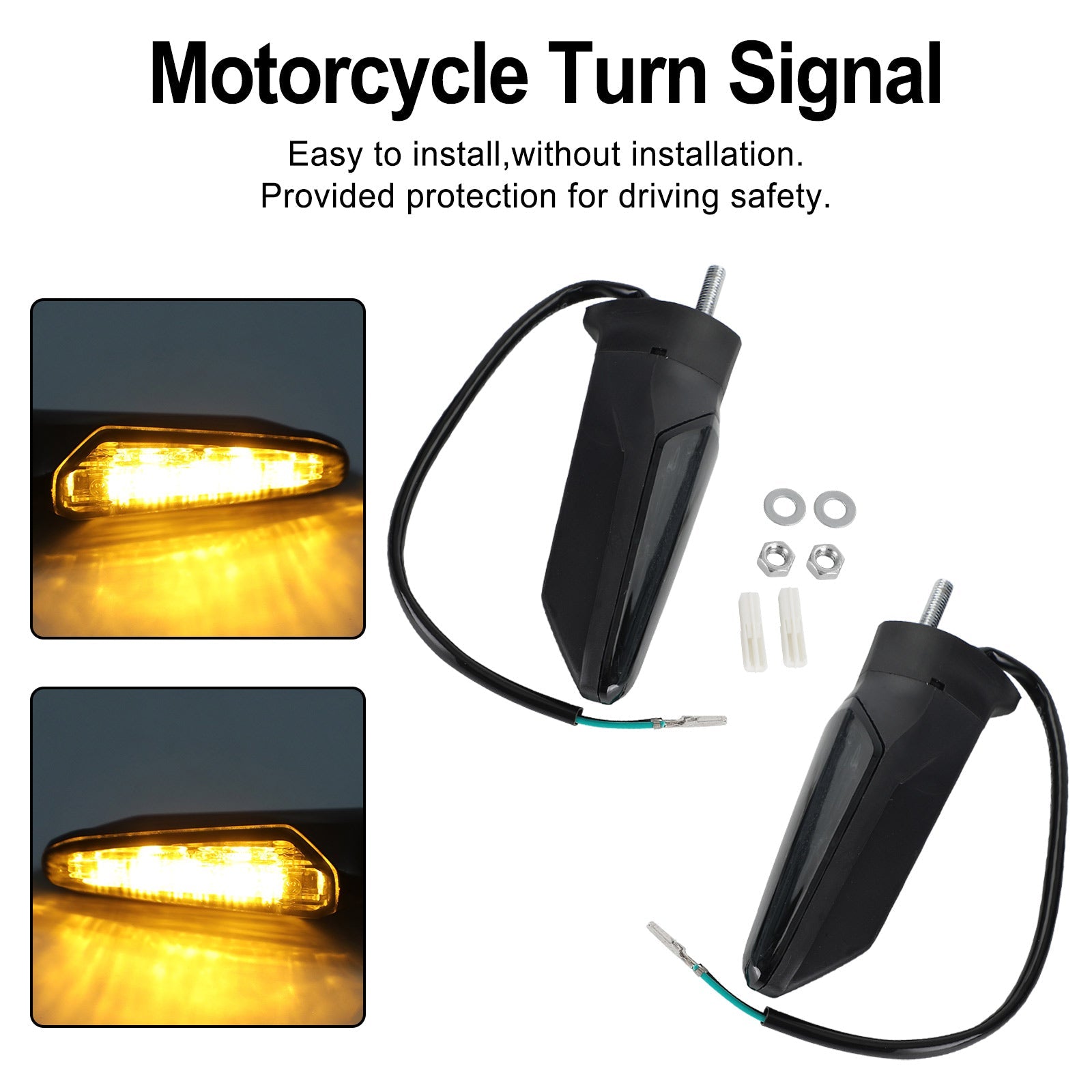 Luz LED de intermitente delantera trasera para HONDA CRF1000L Africa Twin 2015-2017 genérico