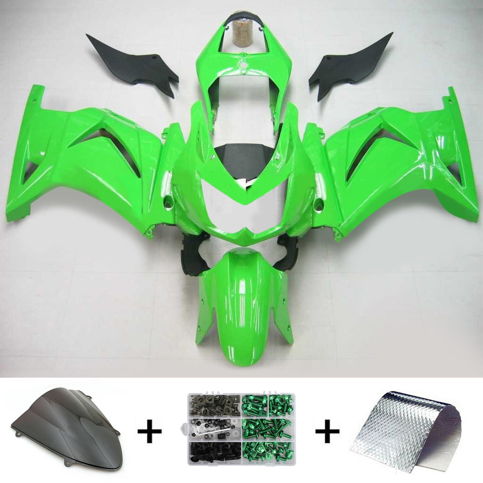 2008-2012 Kawasaki EX250/NINJA250 injektionsmässa kit Bodywork Plastic ABS