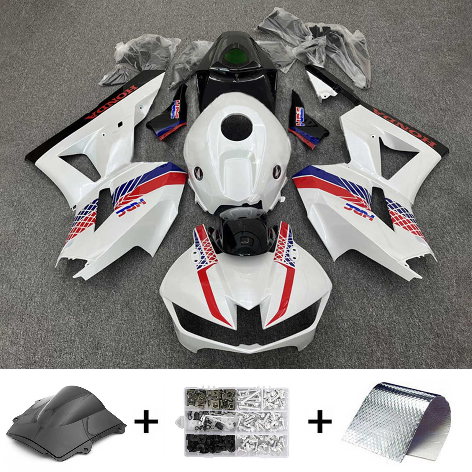 2013-2023 Honda CBR600RR F5 Kit de carénage injection Bodywork Plastic Abs # 101