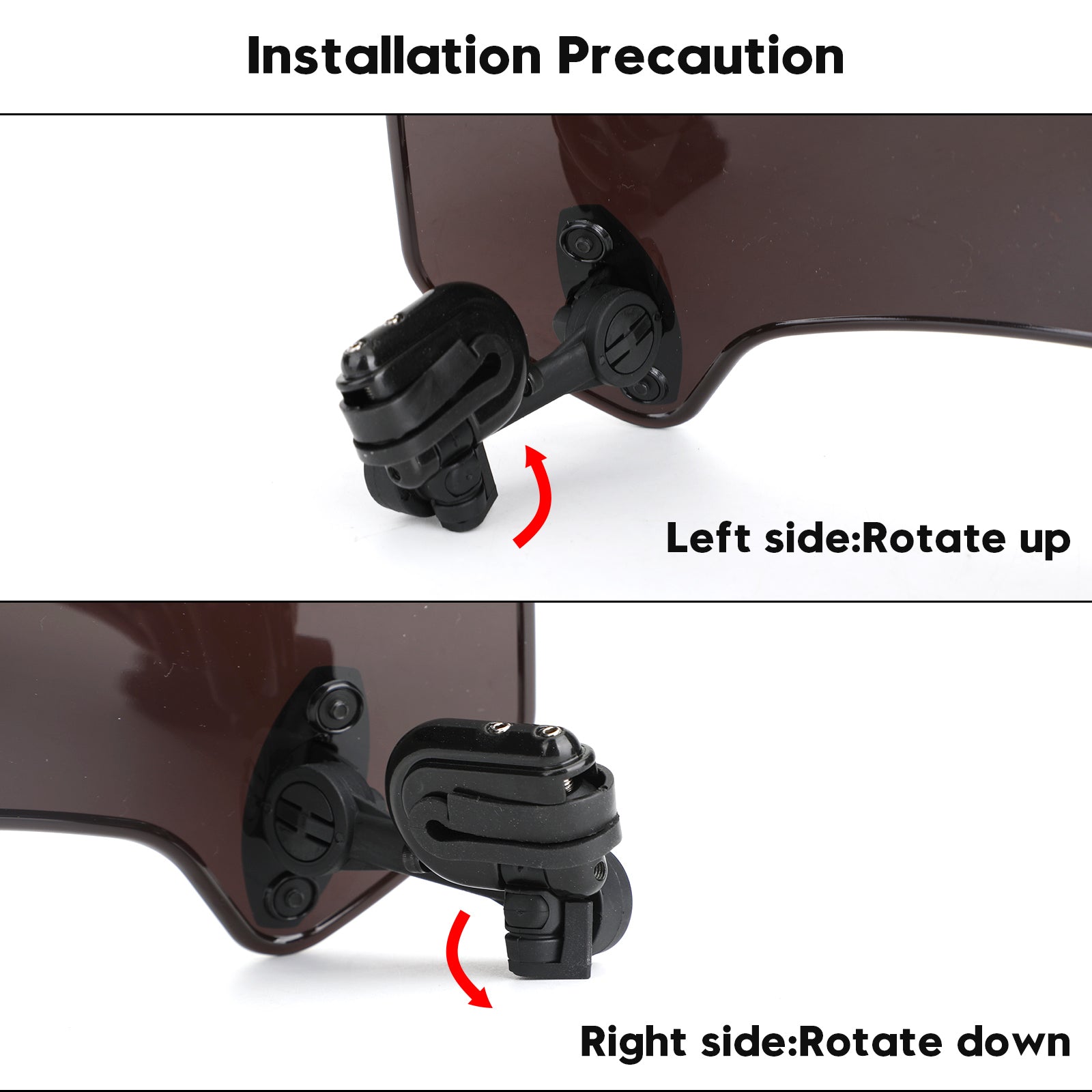 Extension de pare-brise à Clip réglable pour moto, déflecteur de vent