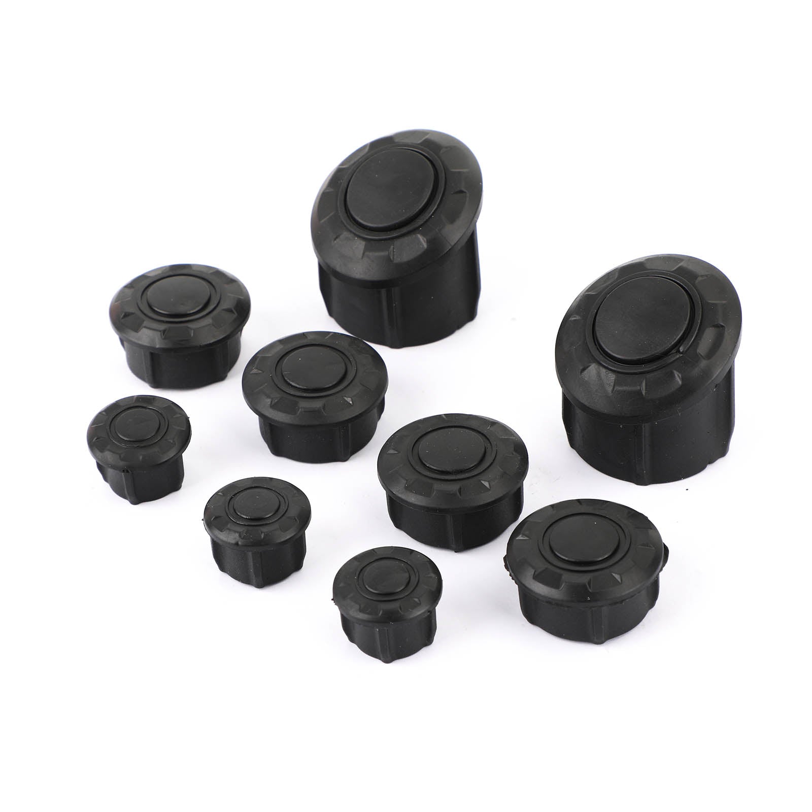 9 tapones de tapas de tubo de cubierta de marco lateral aptos para BMW R1200GS R1250GS ADV 2014-2019 genérico