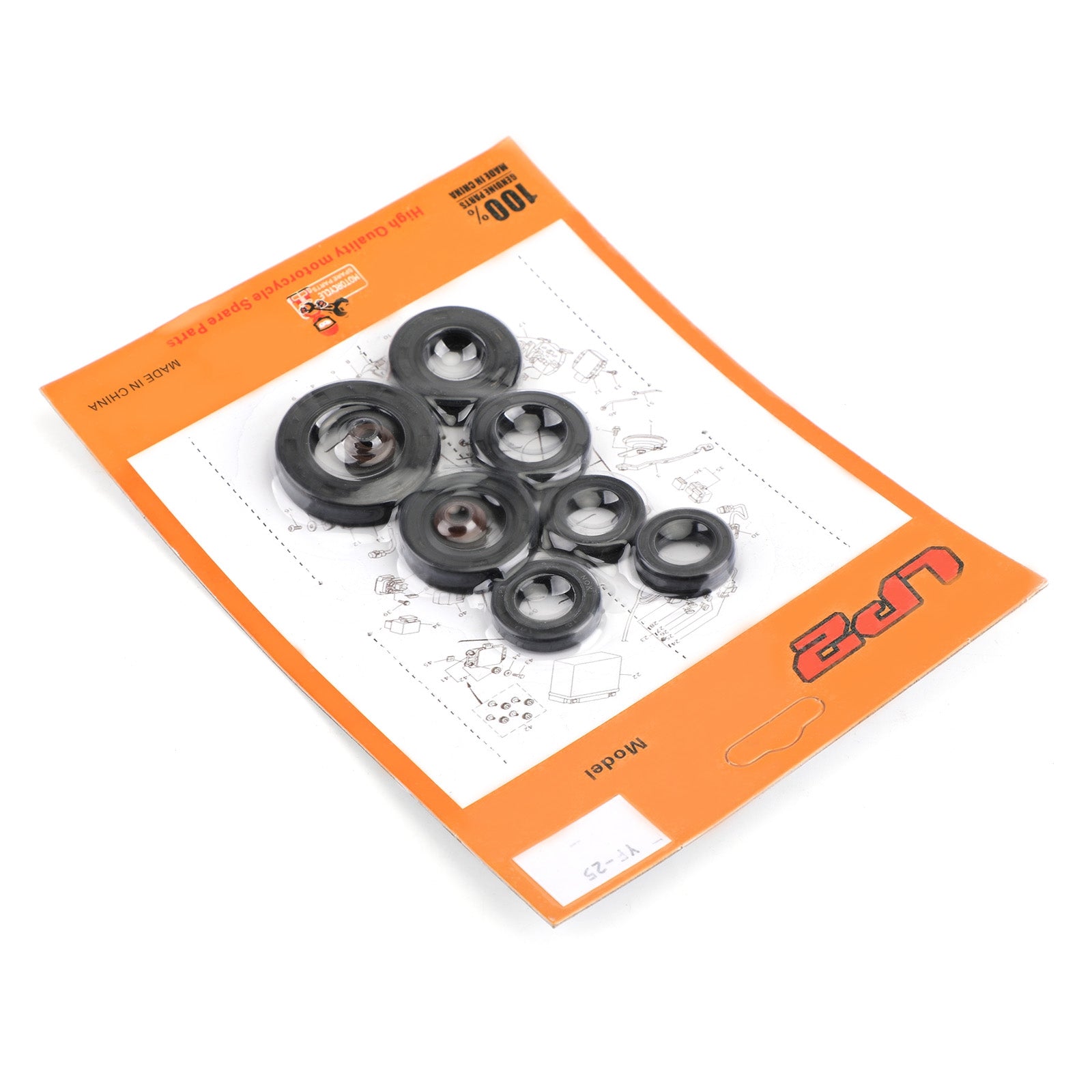 Motoroljeförseglingssats 9 st-tätningar för Honda XL200R XL185 XL185S 1979-1993 Generisk