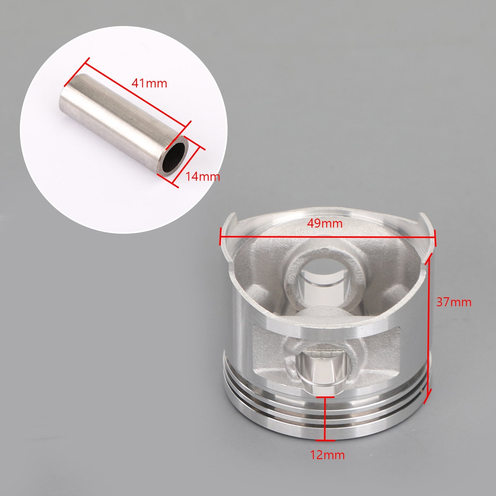 Súprava piestov & Sada krúžkov (2) štandardné 49 mm pre Yamaha Virago V Star XV250 SRV 250 88-18