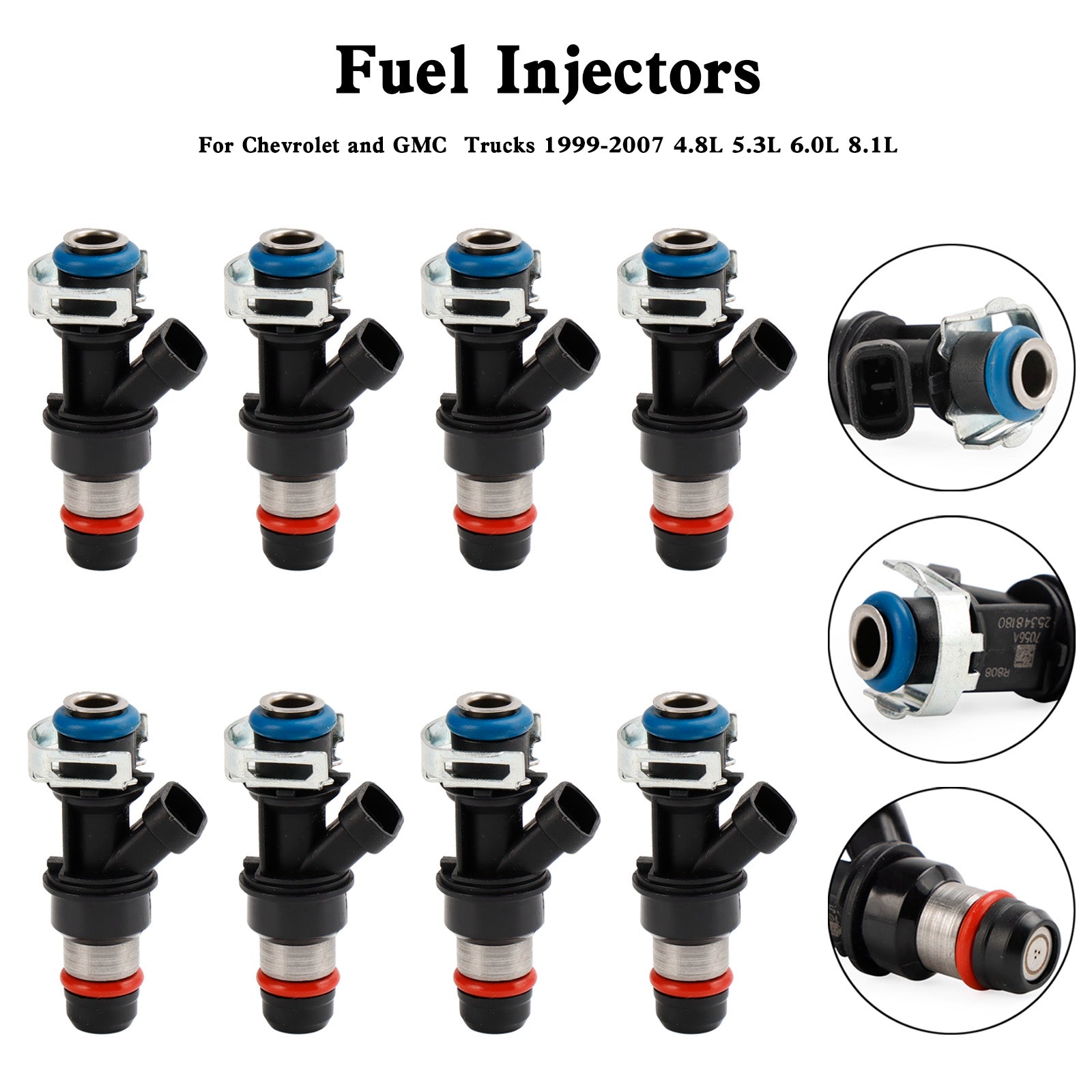 8pcs 25348180 Injetores de combustível 881693002 RA087006 Para Chevrolet Mercruiser Volvo Penta