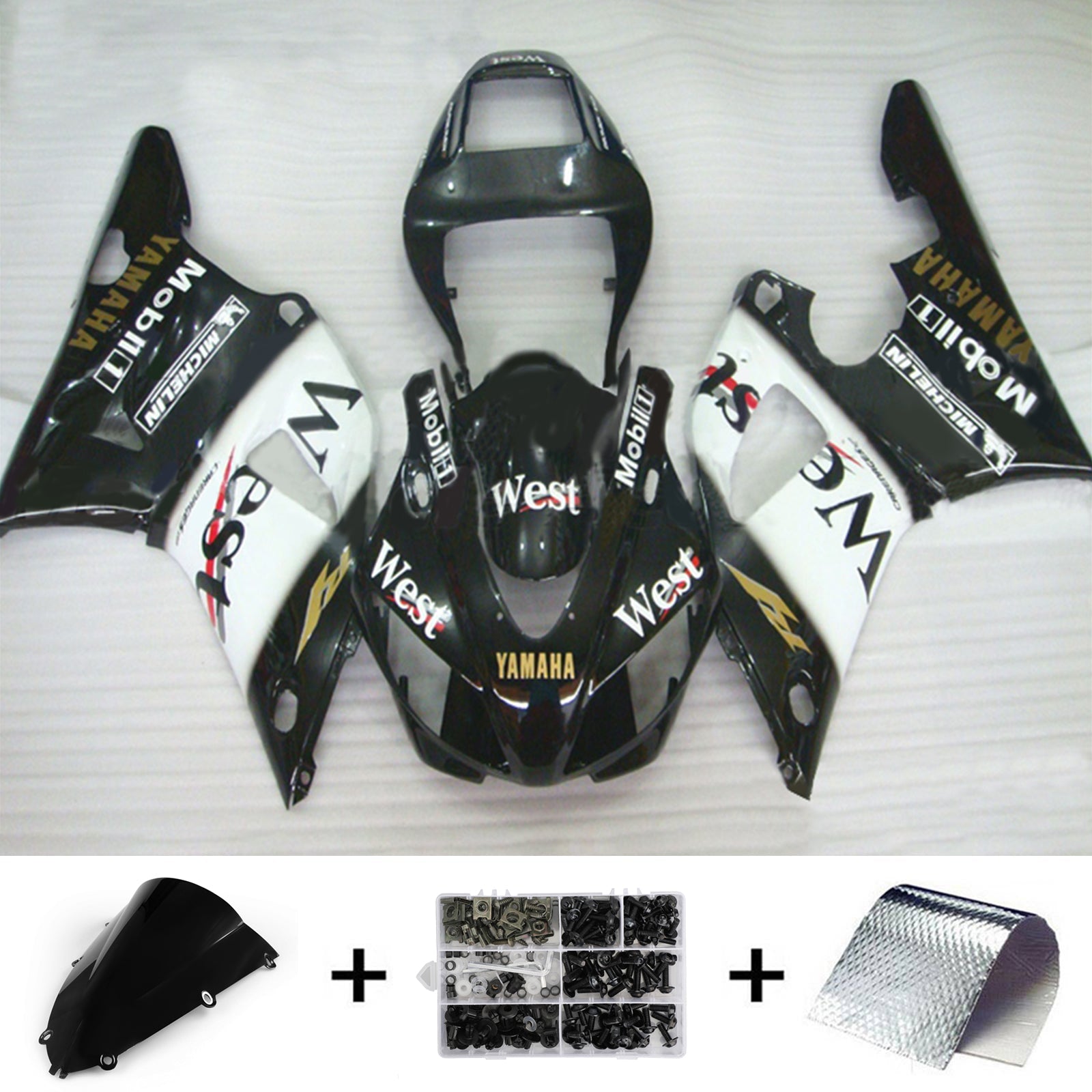 1998-1999 Yamaha YZF 1000 R1 Kit de carenado de inyección Carrocería Plástico ABS#118