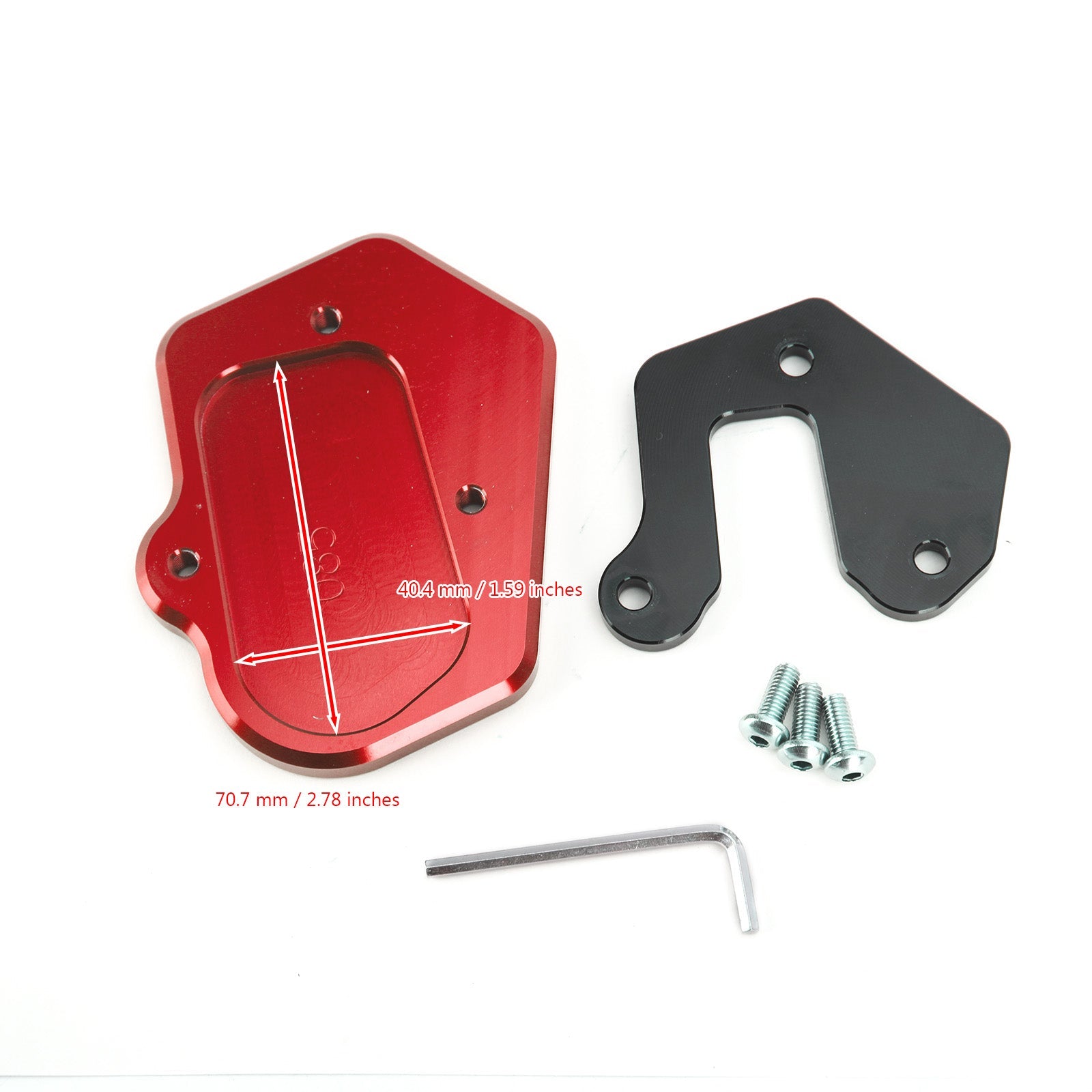 Motorsykkel kickstand forstørrer platepute passform for BMW F900R F900 R 2020 generisk