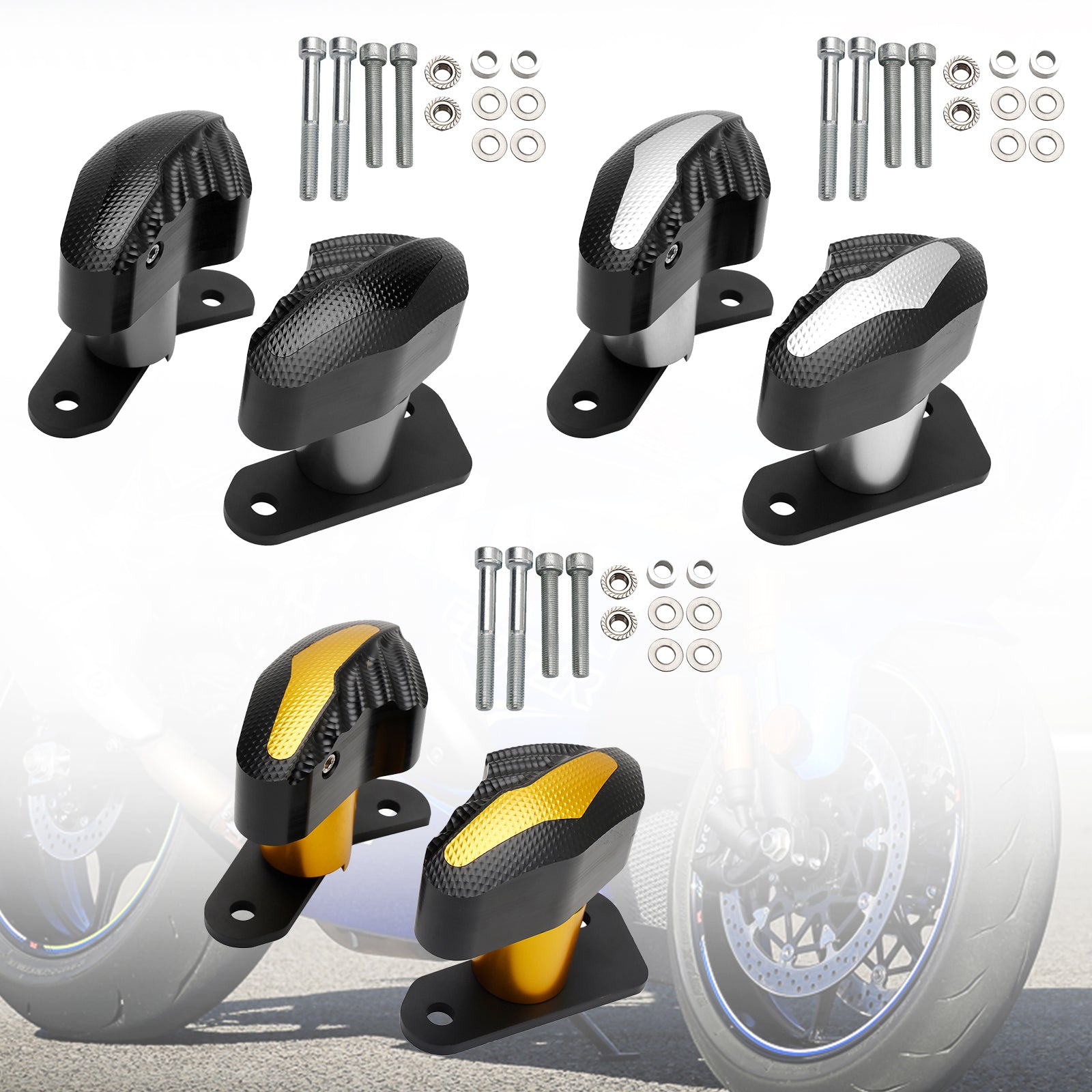 Suzuki GSXR1000 GSXR 1000 2017-2023 CNC Anti-Crash Frame Sliders Protector
