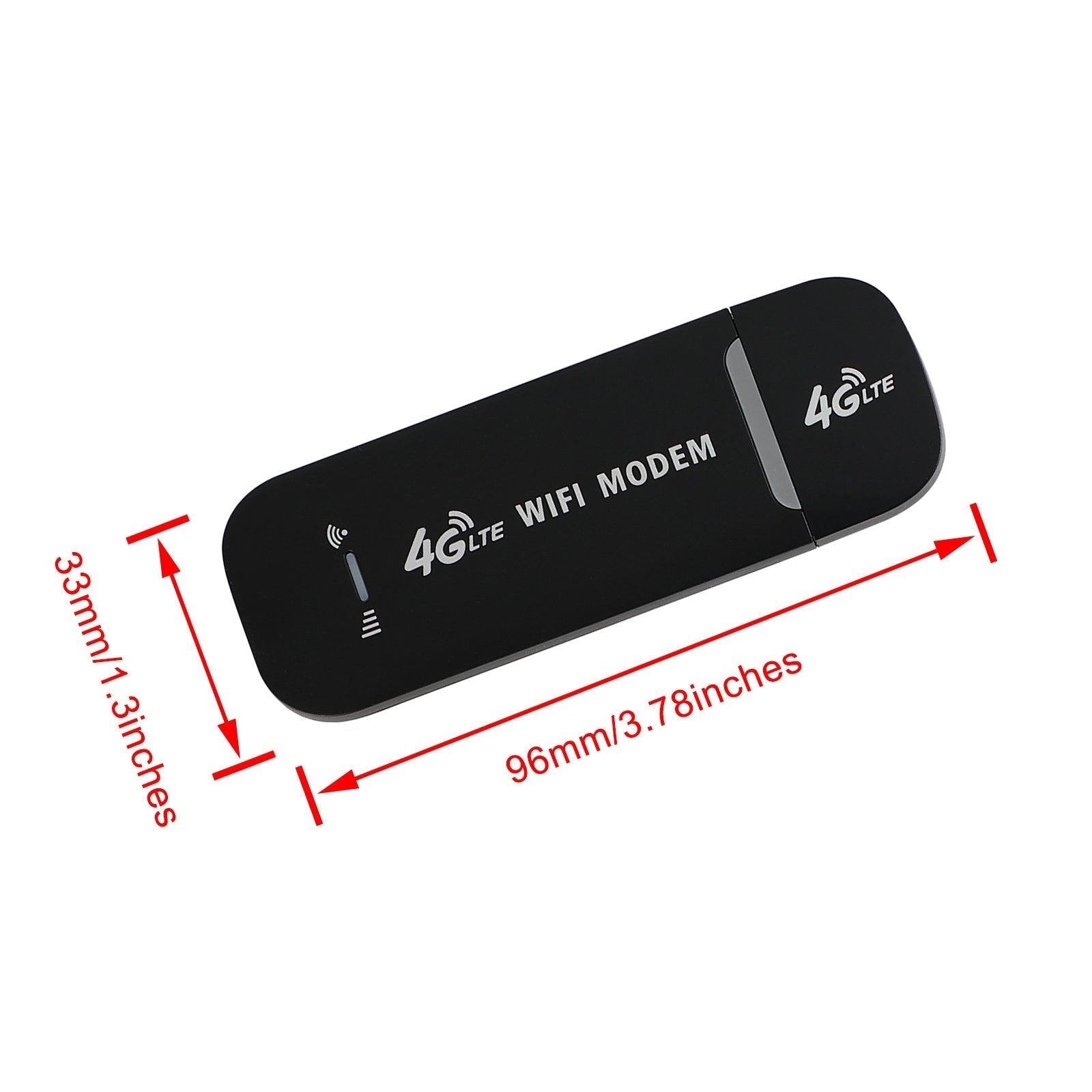 Módem 4G LTE desbloqueado enrutador inalámbrico USB Dongle banda ancha móvil WIFI blanco