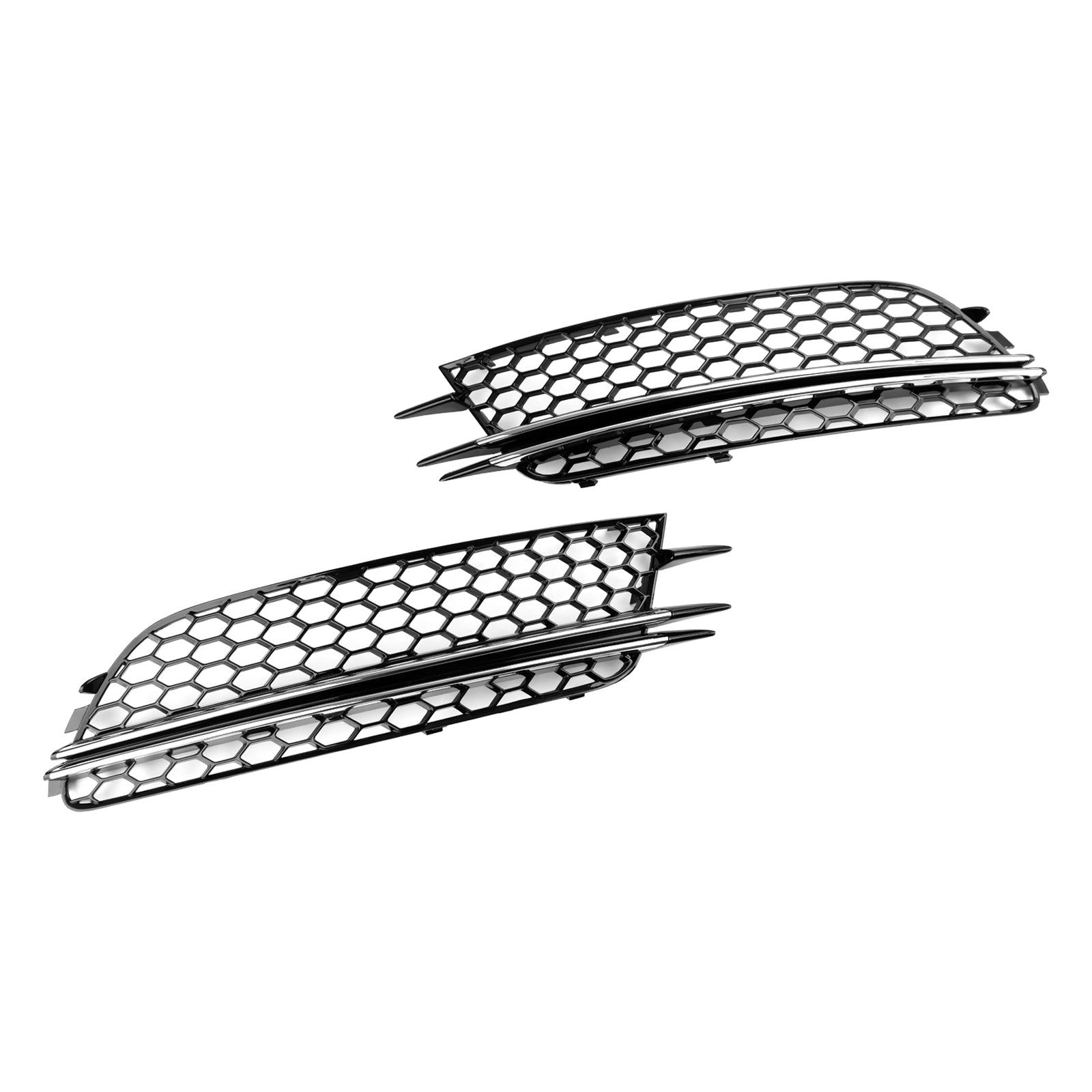 2012-2015 Audi A6 4G C7 2 STUKS Mistlamp Cover Bezel Bumper Grille