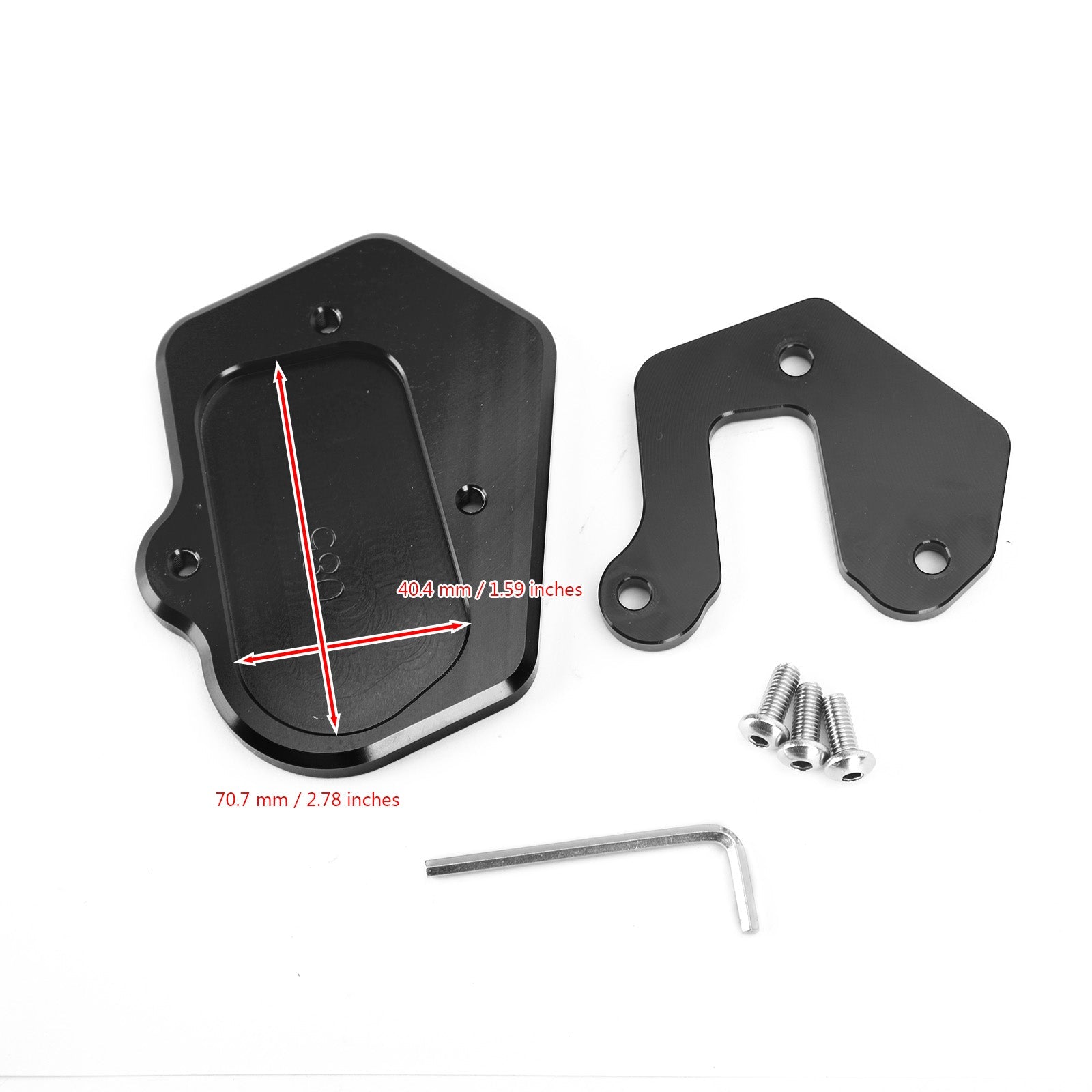 Motorsykkel kickstand forstørrer platepute passform for BMW F900R F900 R 2020 generisk